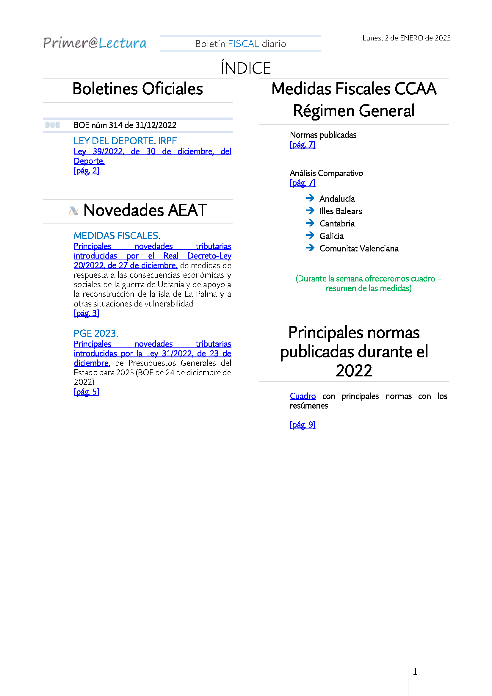 Boletín fiscal 02 01 2023