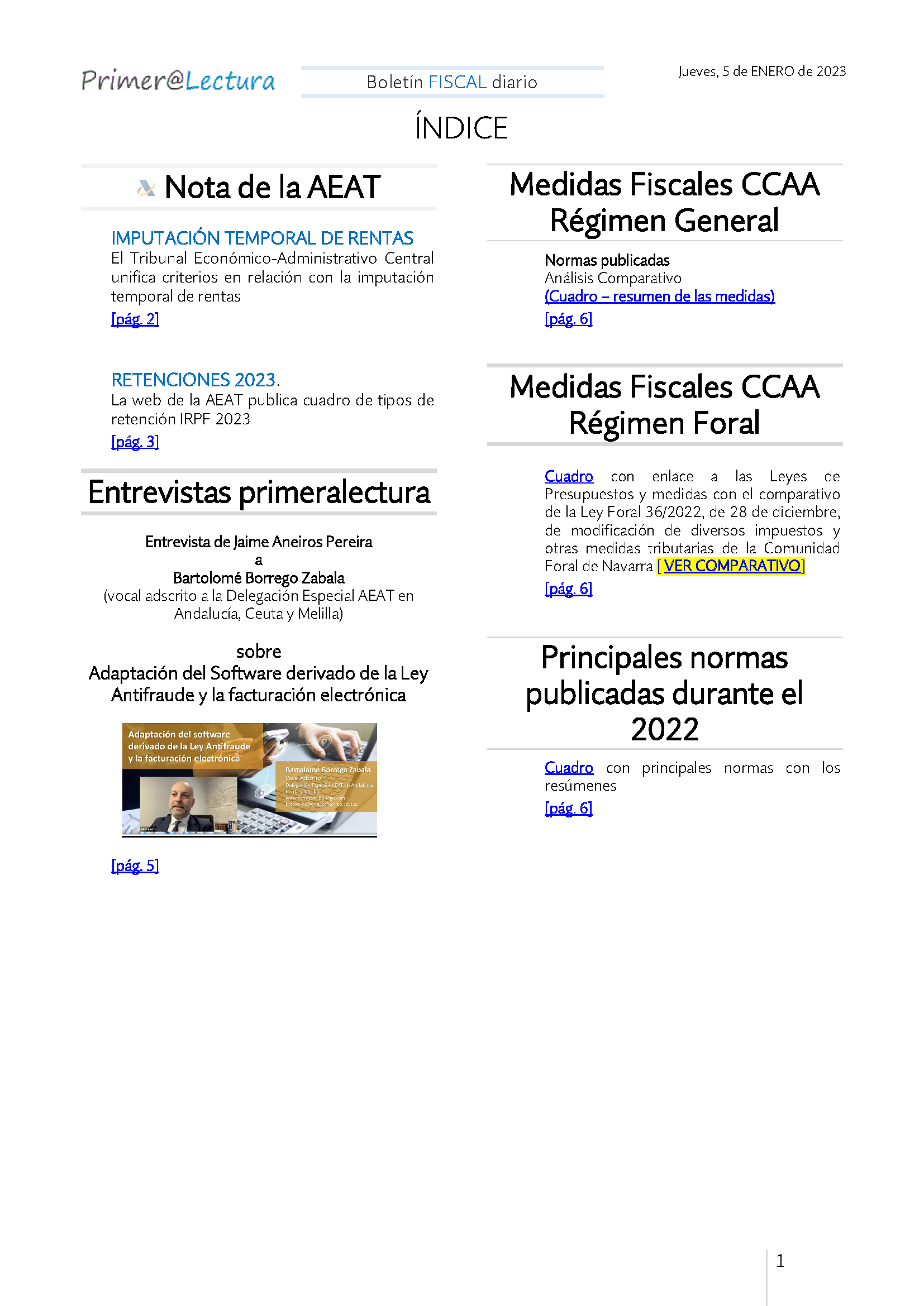 Boletín fiscal 05 01 2023