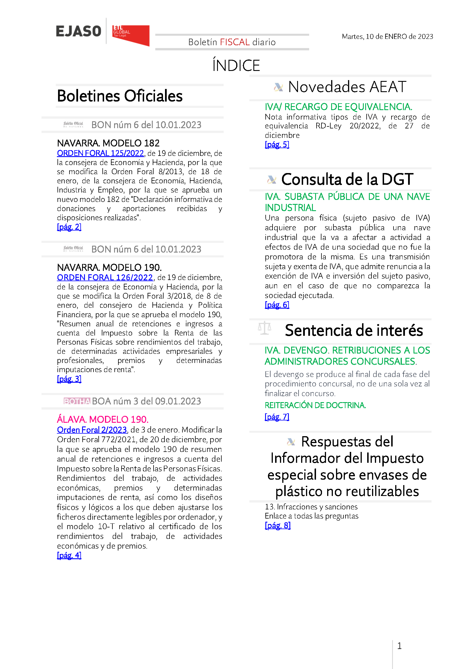 Boletín fiscal 10 01 2023
