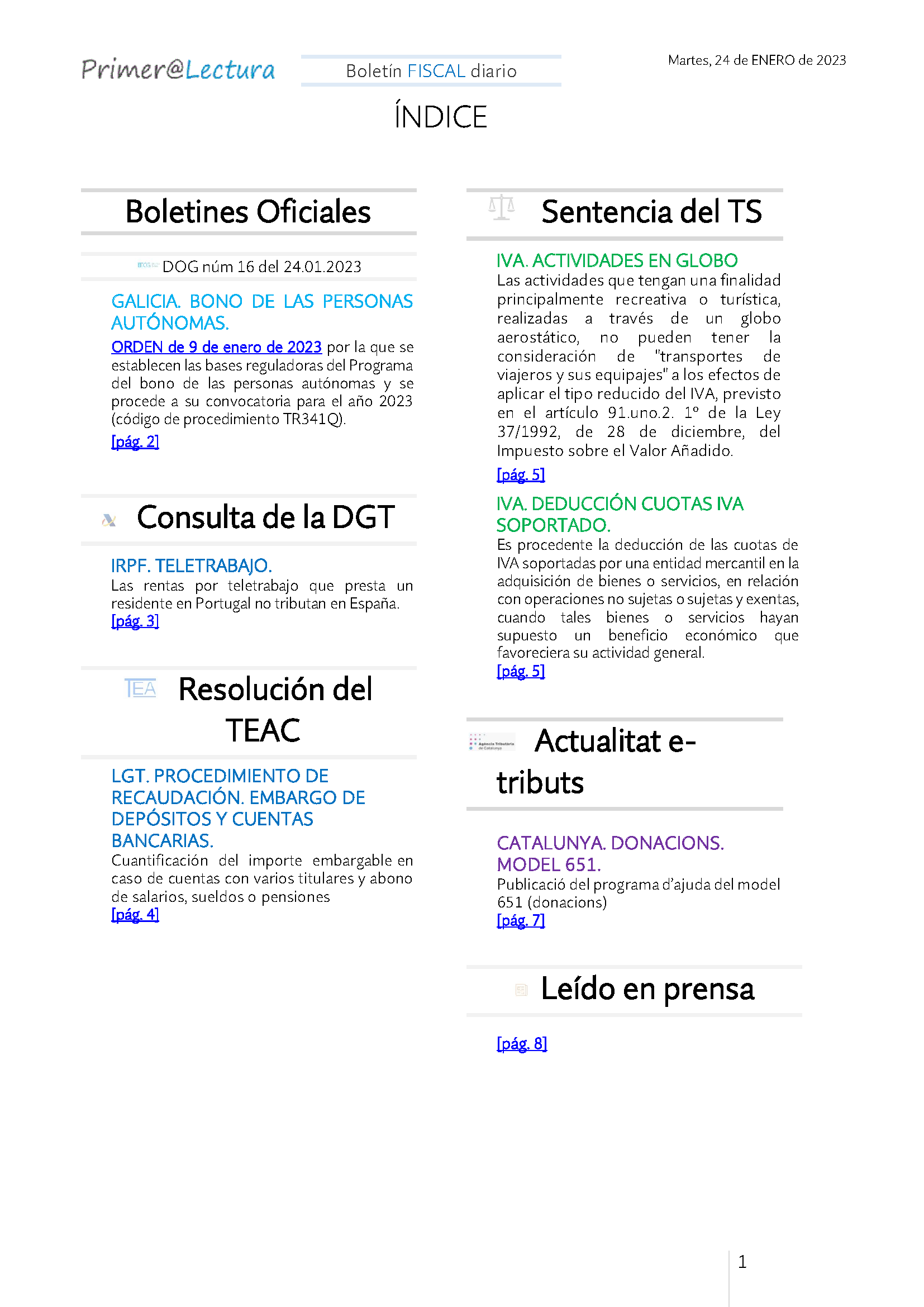 Boletín fiscal 24 01 2023