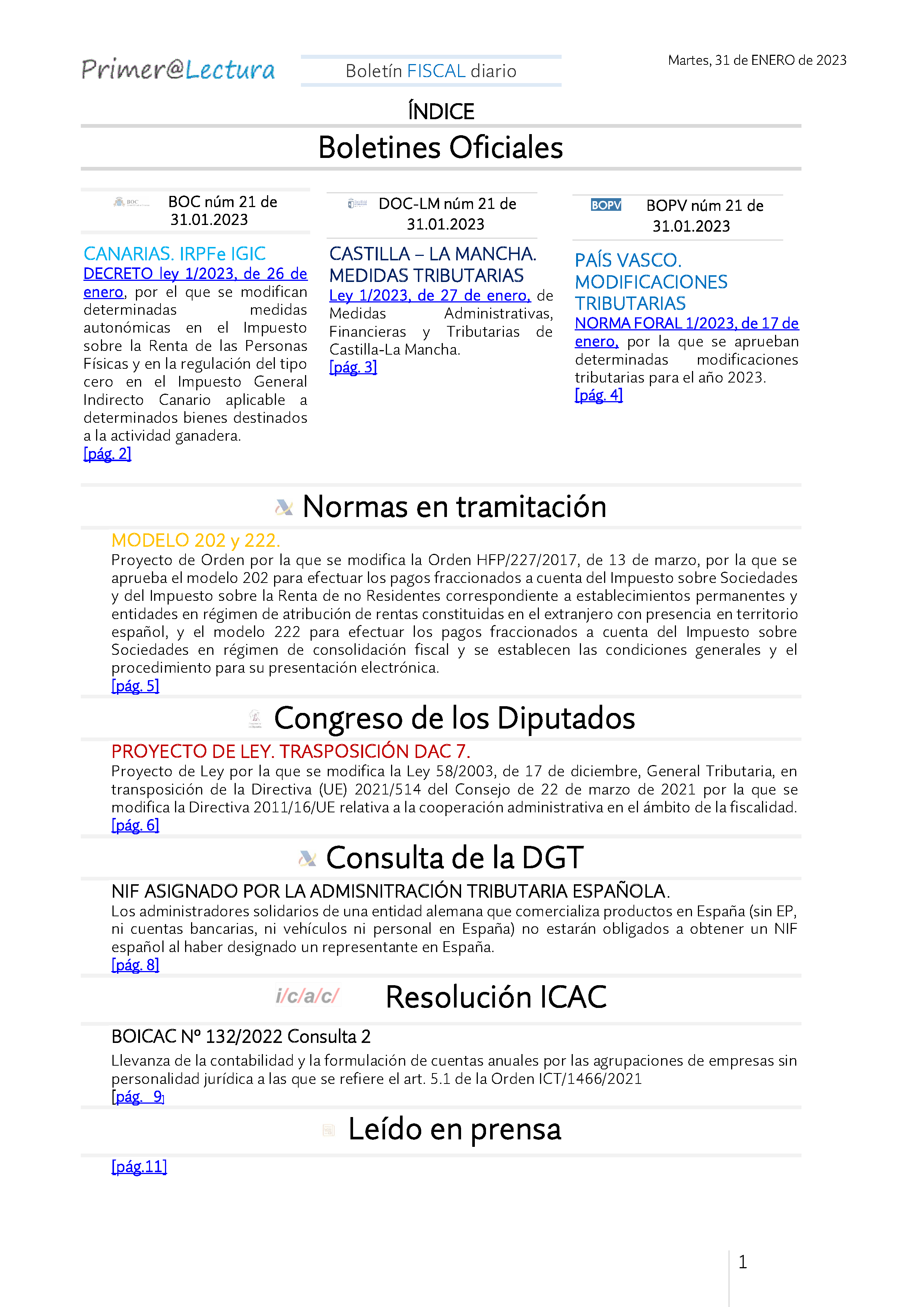 Boletín fiscal 31 01 2023