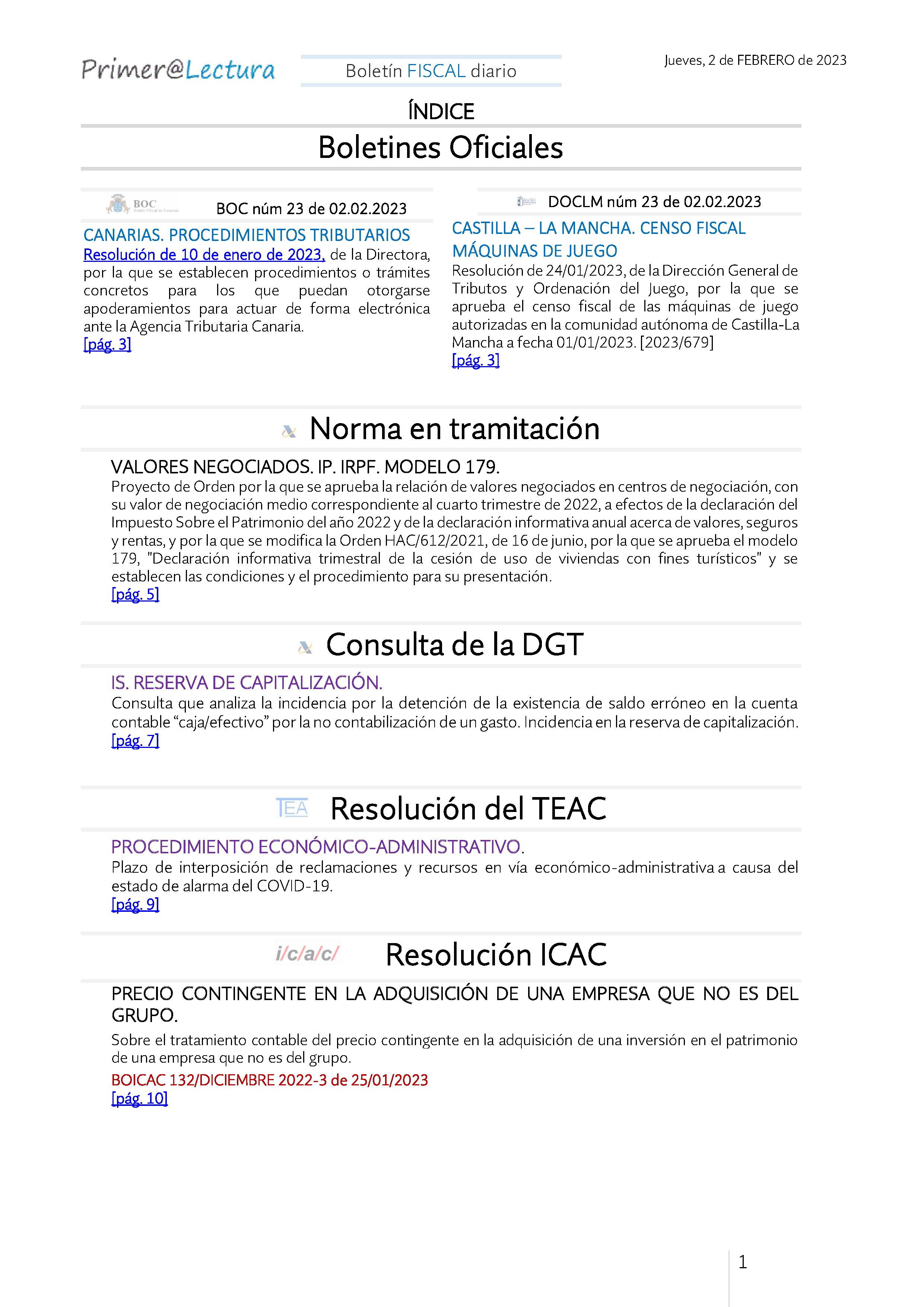 Boletín fiscal 02 02 2023
