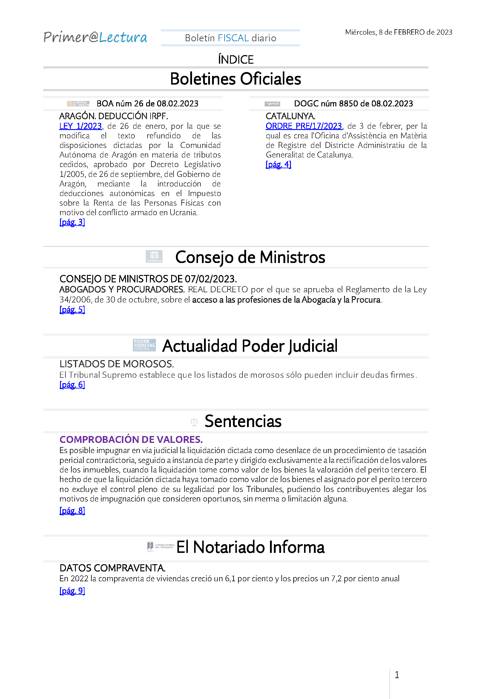 Boletín fiscal 08 02 2023