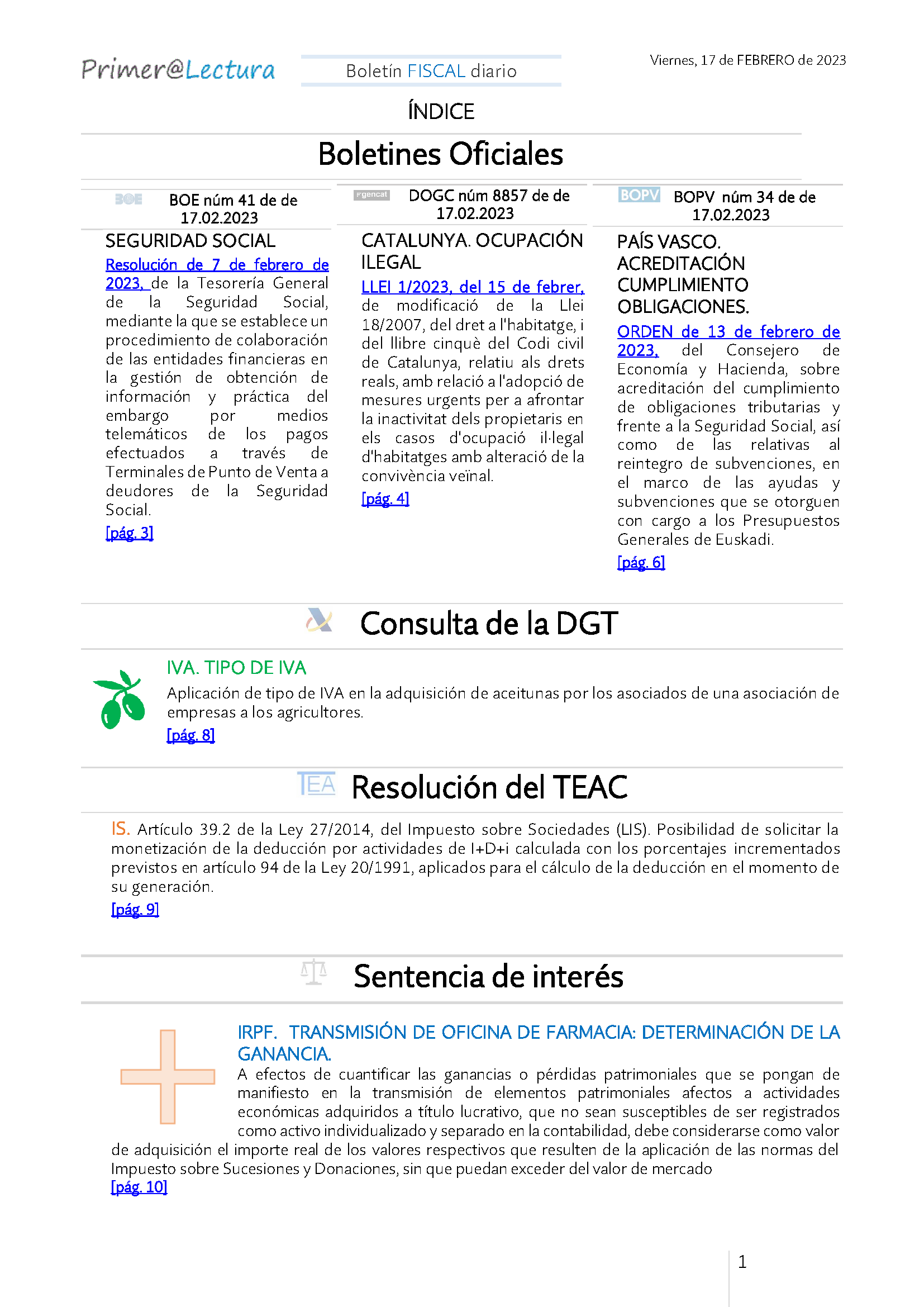 Boletín fiscal 17 02 2023