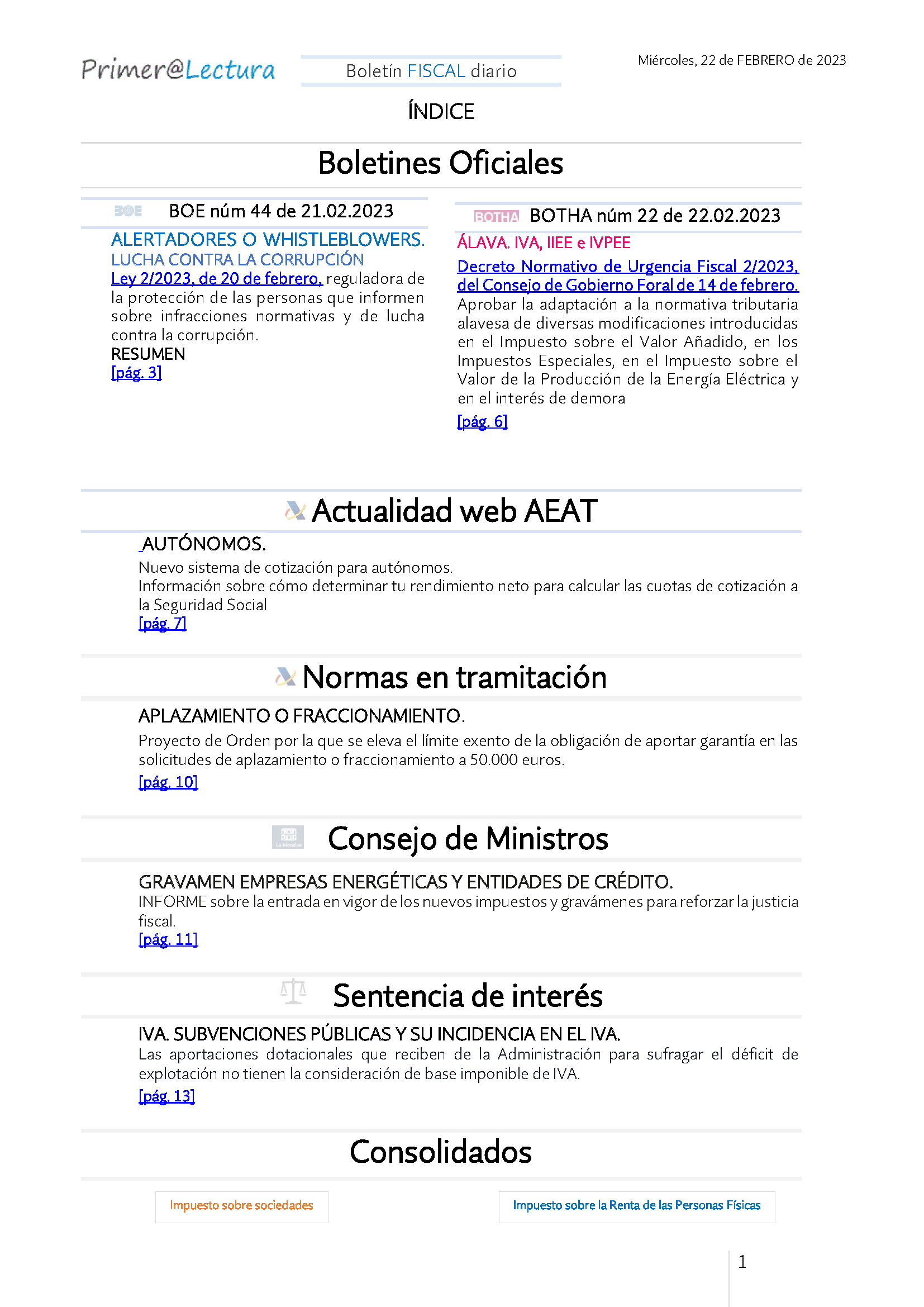 Boletín fiscal 22 02 2023