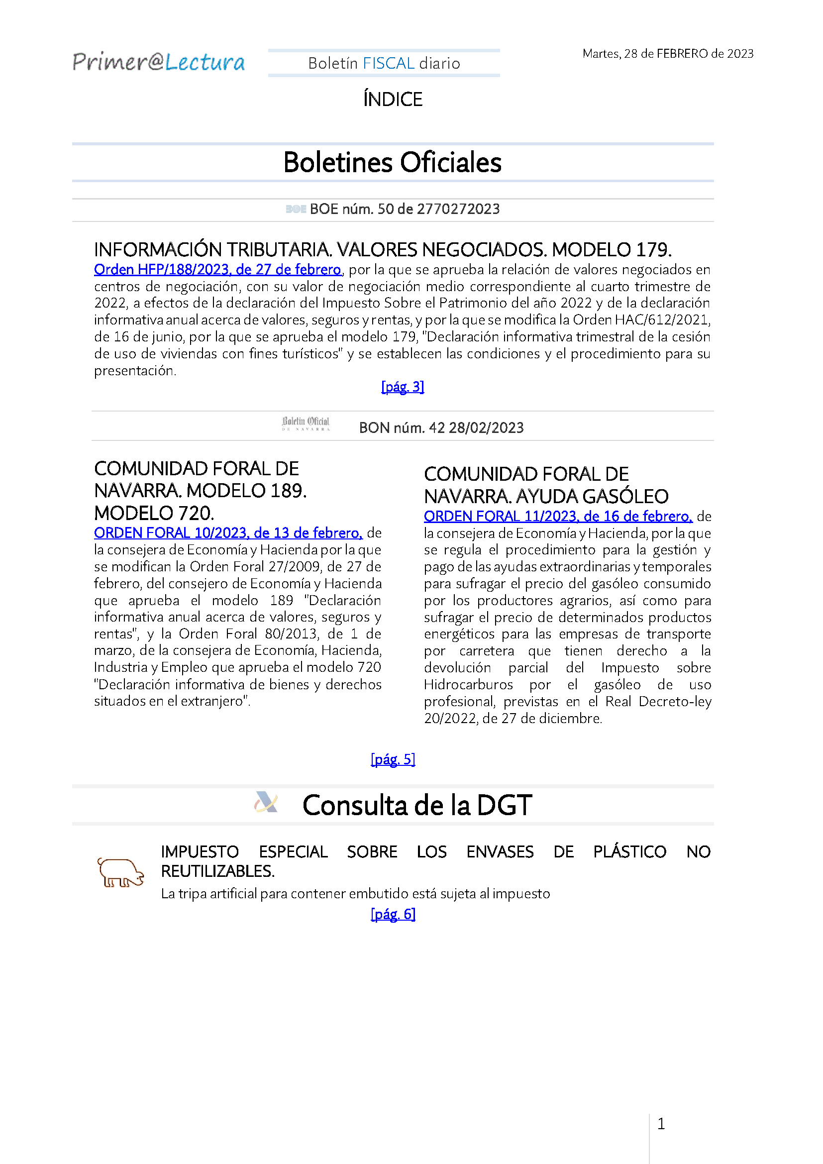 Boletín fiscal 28 02 2023