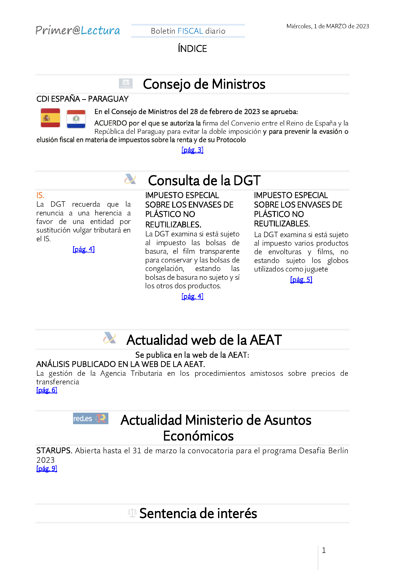 Boletín fiscal 01 03 2023