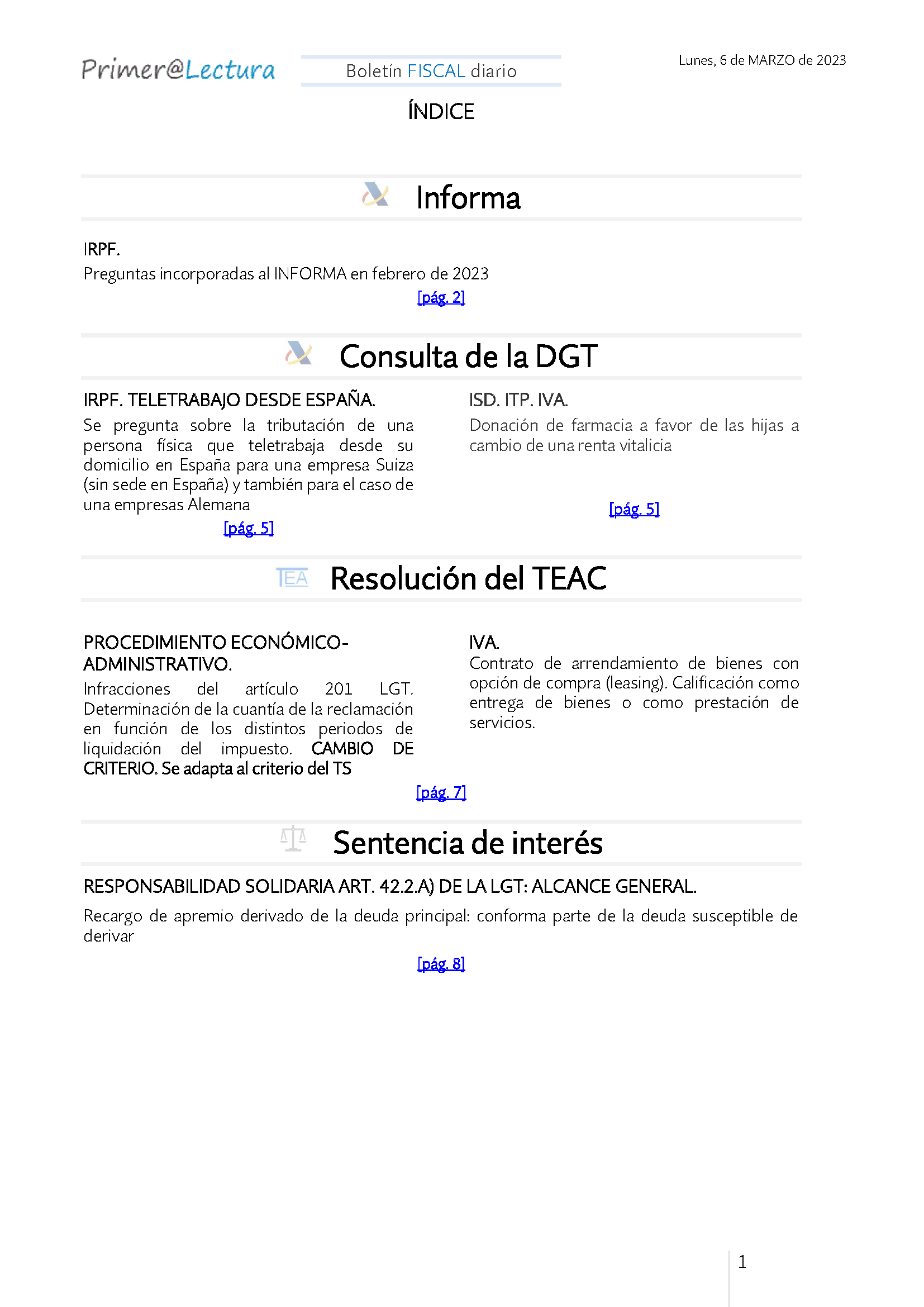 Boletín fiscal 06 03 2023