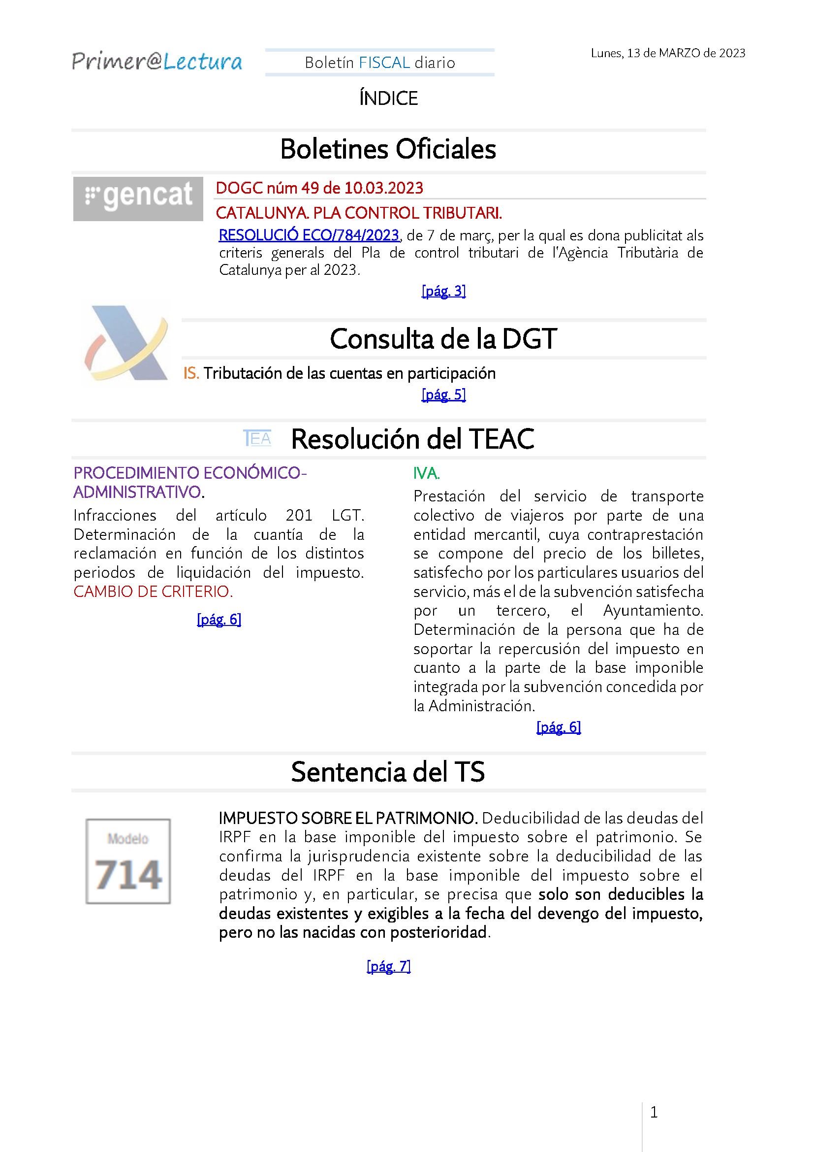 Boletín fiscal 13 03 2023