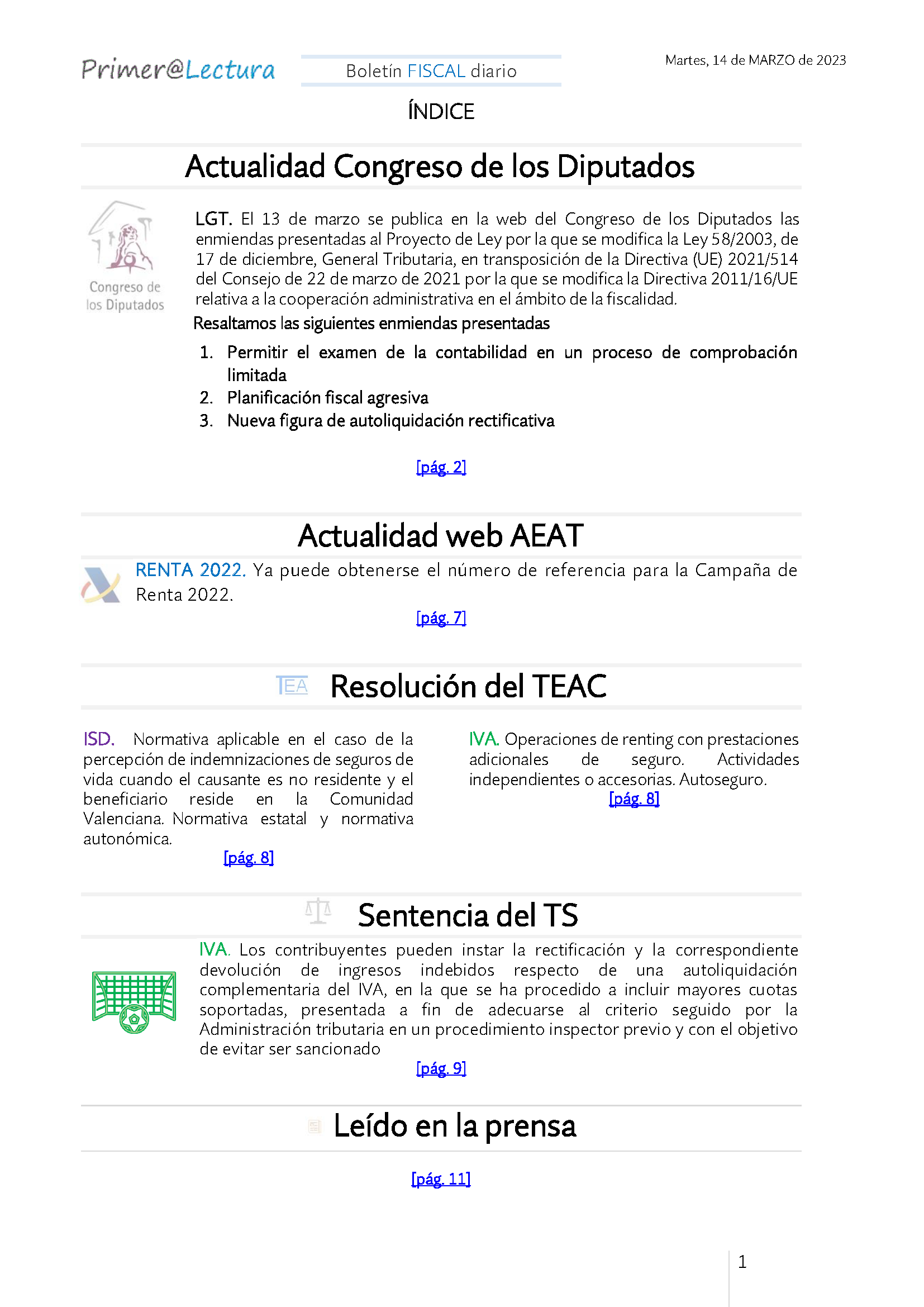 Boletín fiscal 14 03 2023