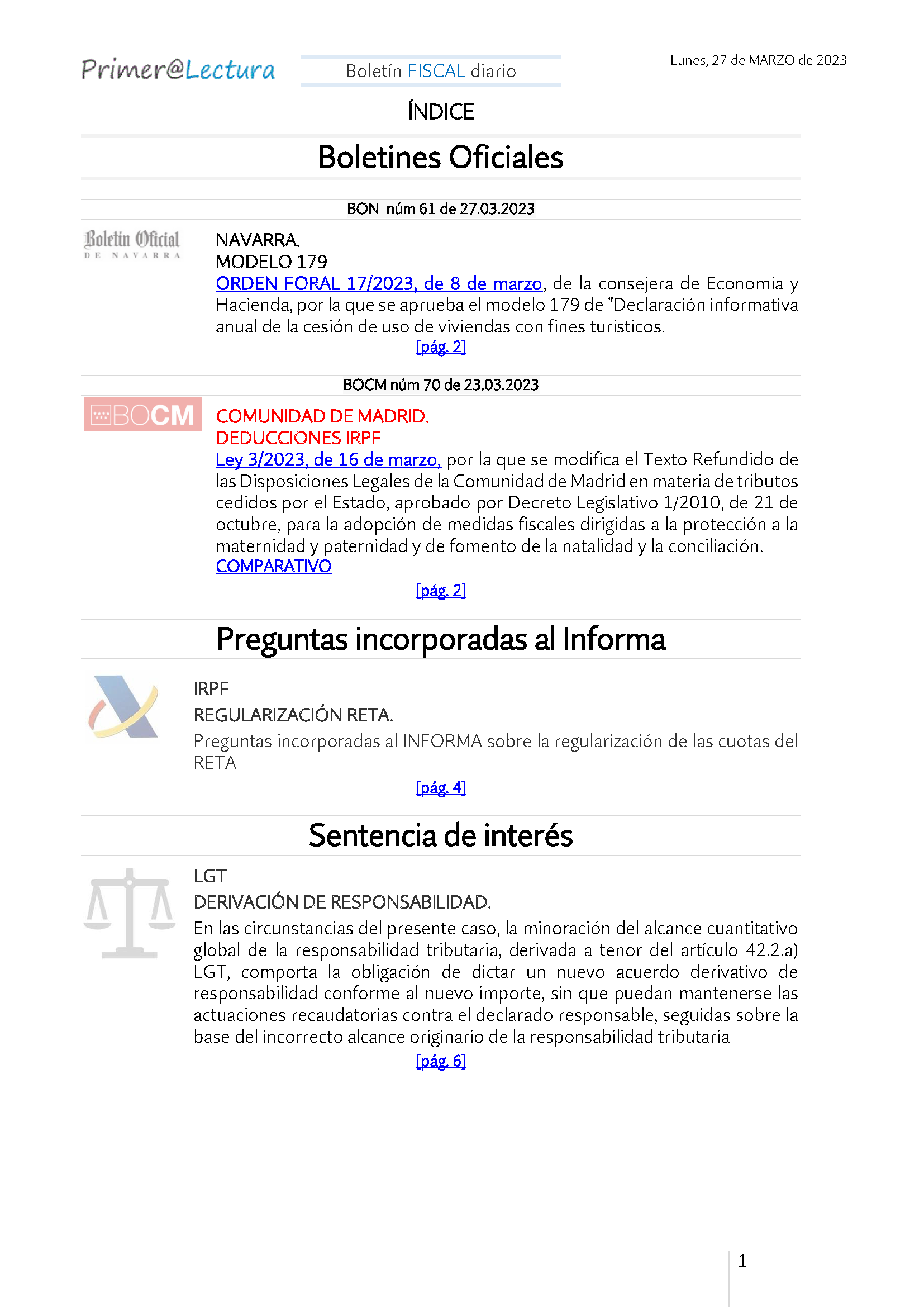 Boletín fiscal 27 03 2023