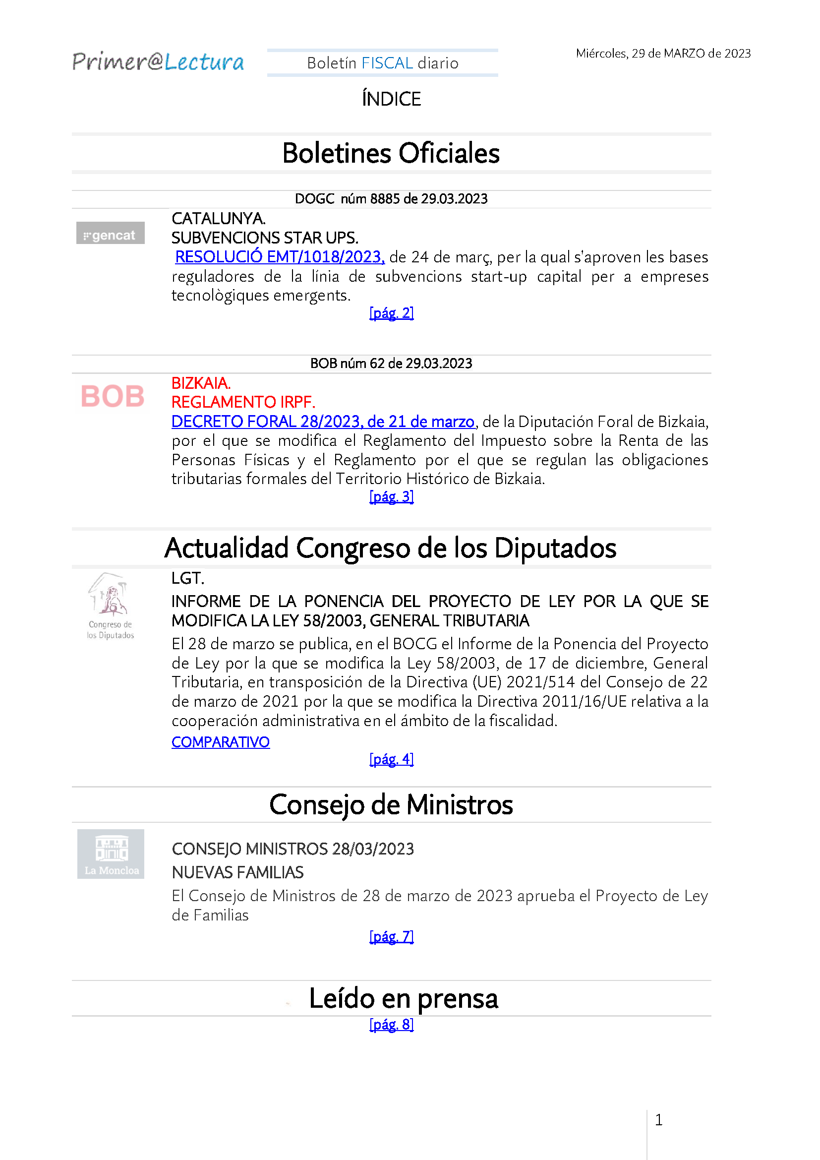 Boletín fiscal 29 03 2023