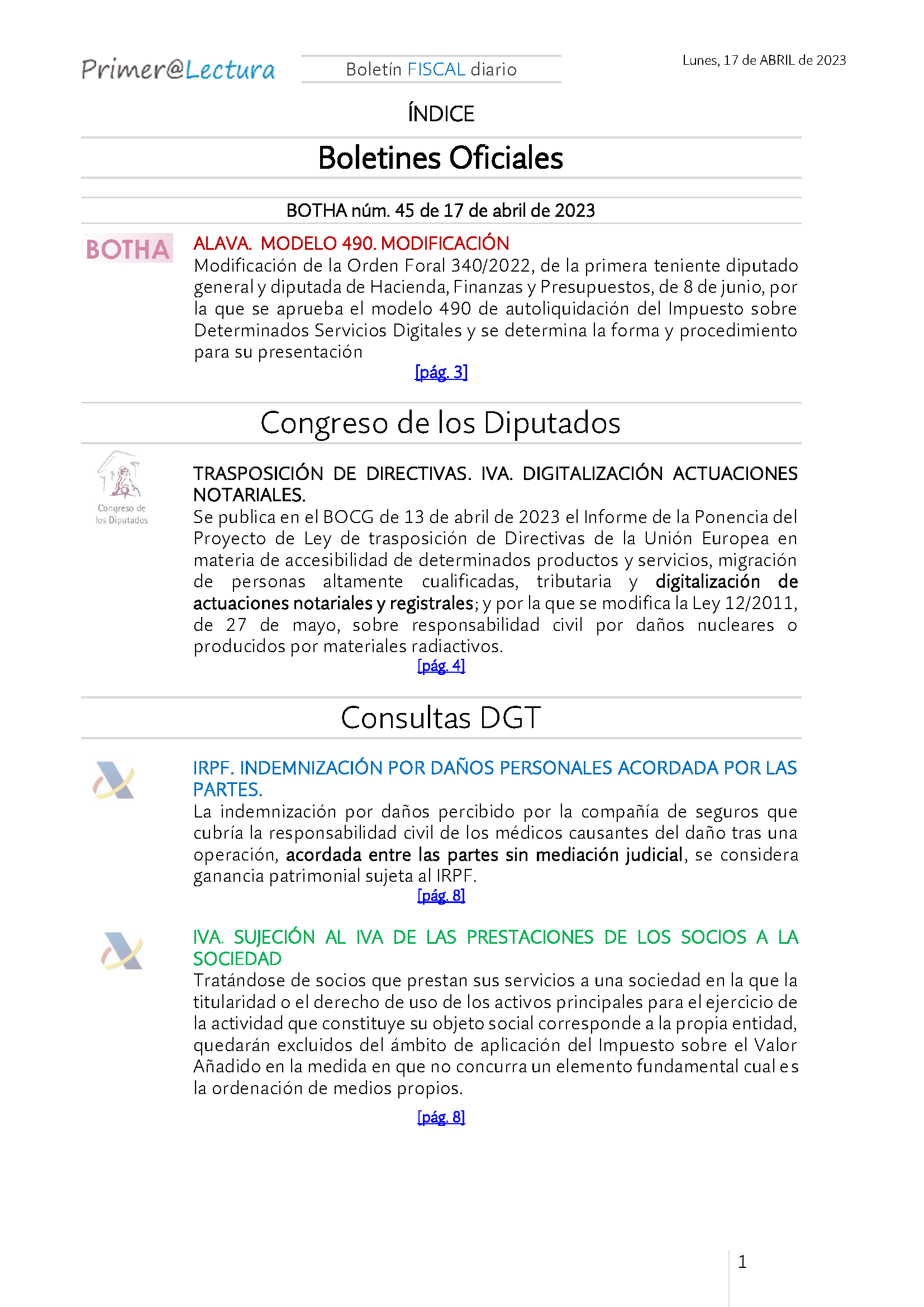 Boletín fiscal 17 04 2023