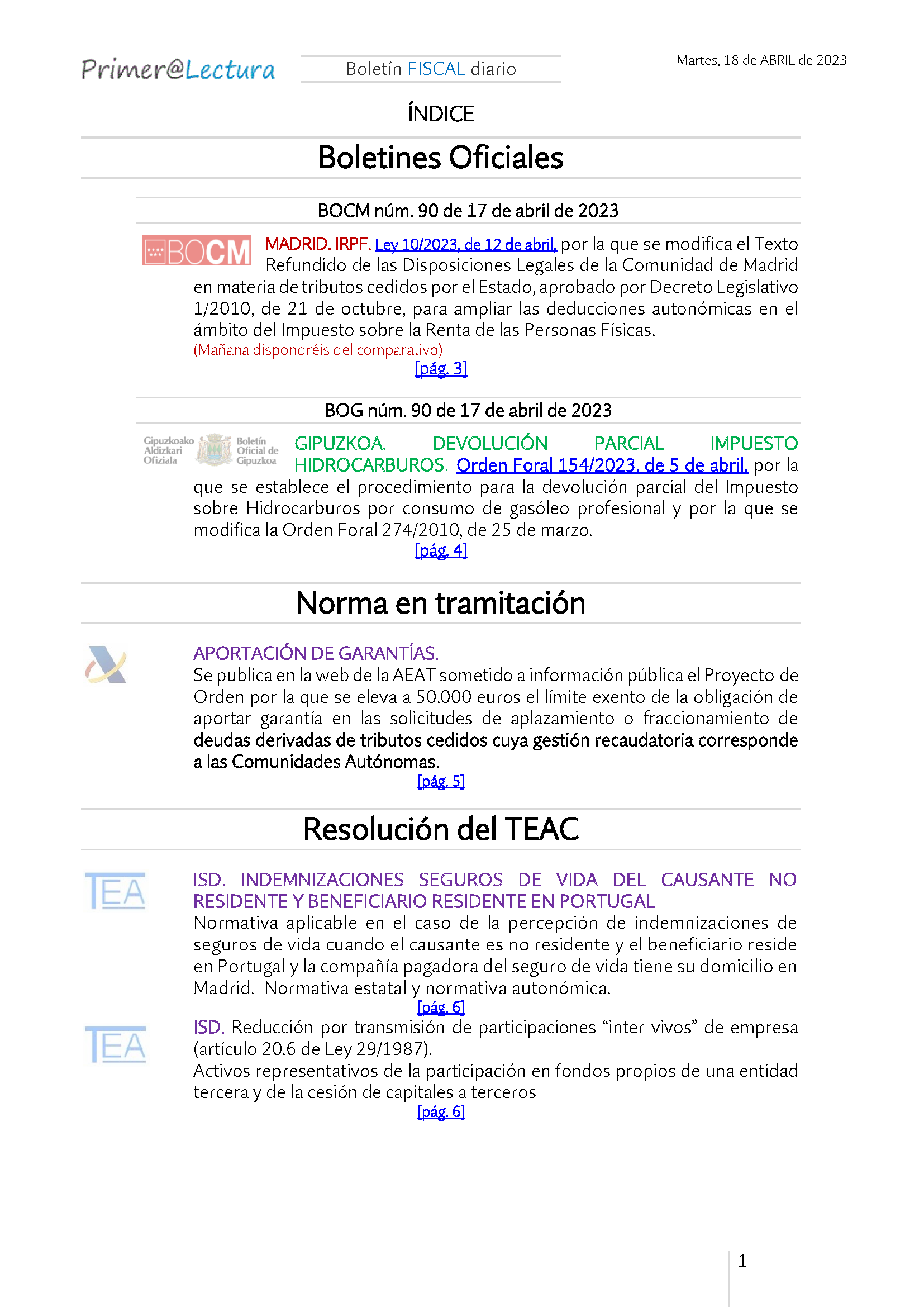 Boletín fiscal 18 04 2023