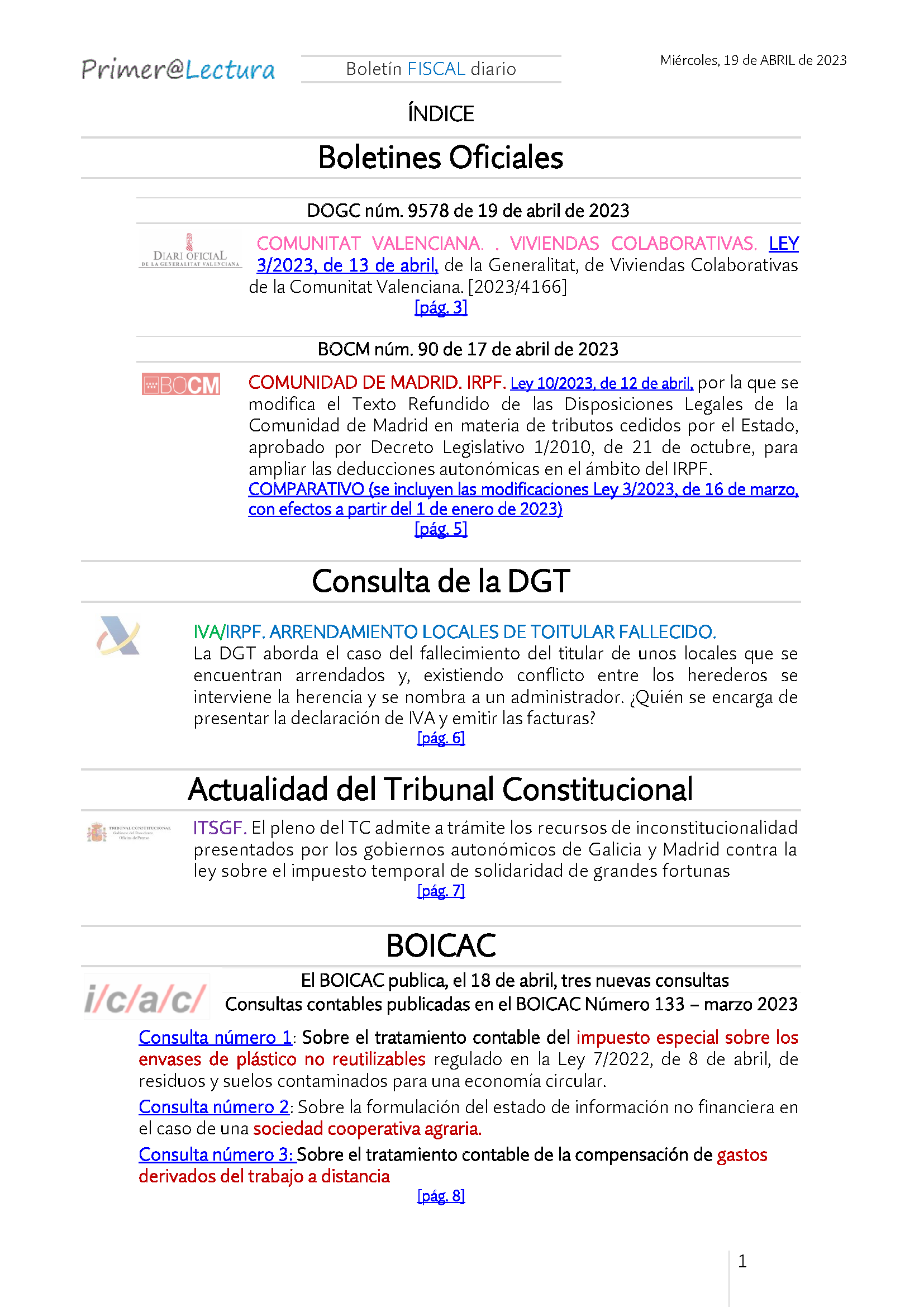 Boletín fiscal 19 04 2023