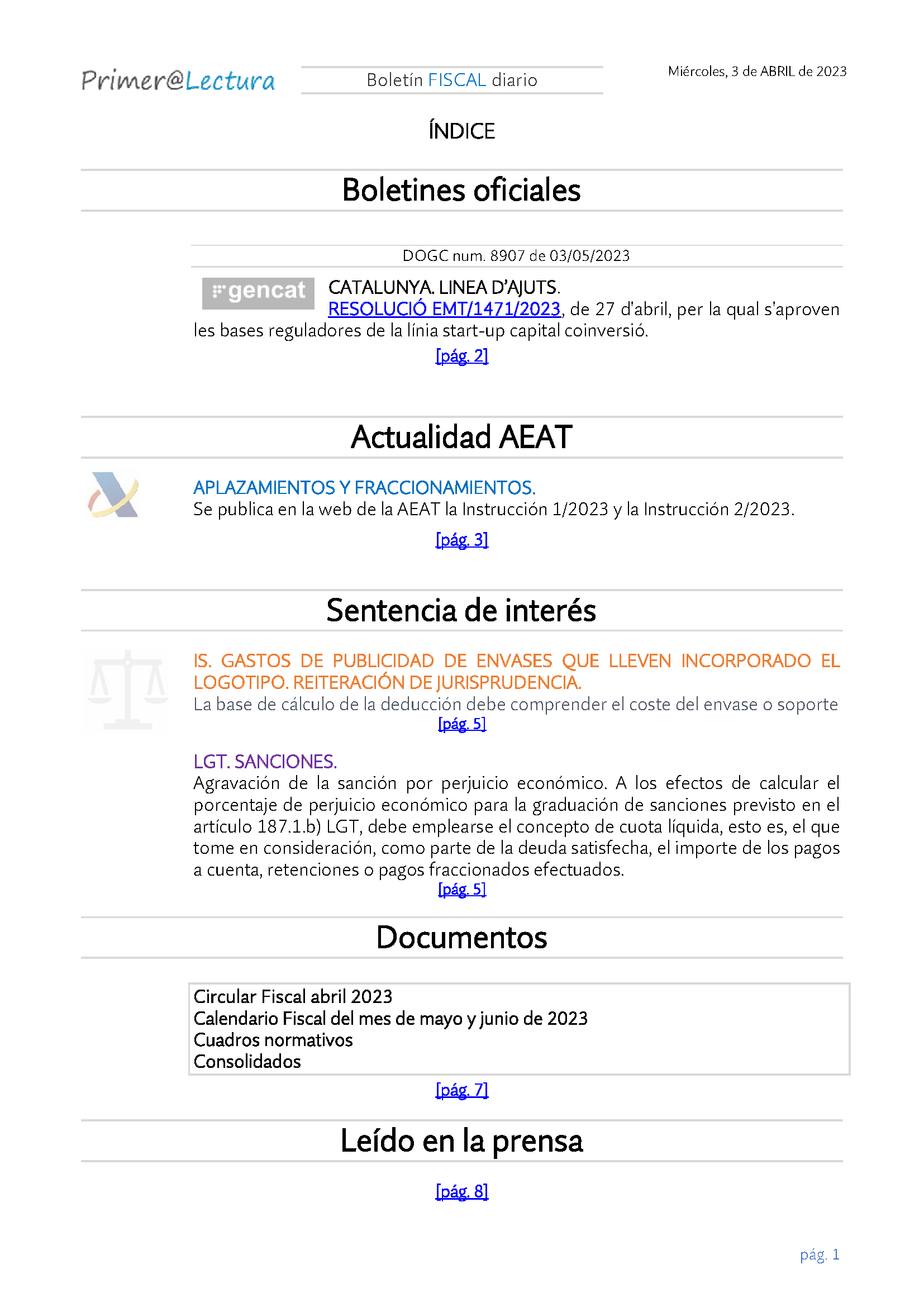 Boletín fiscal 03 05 2023