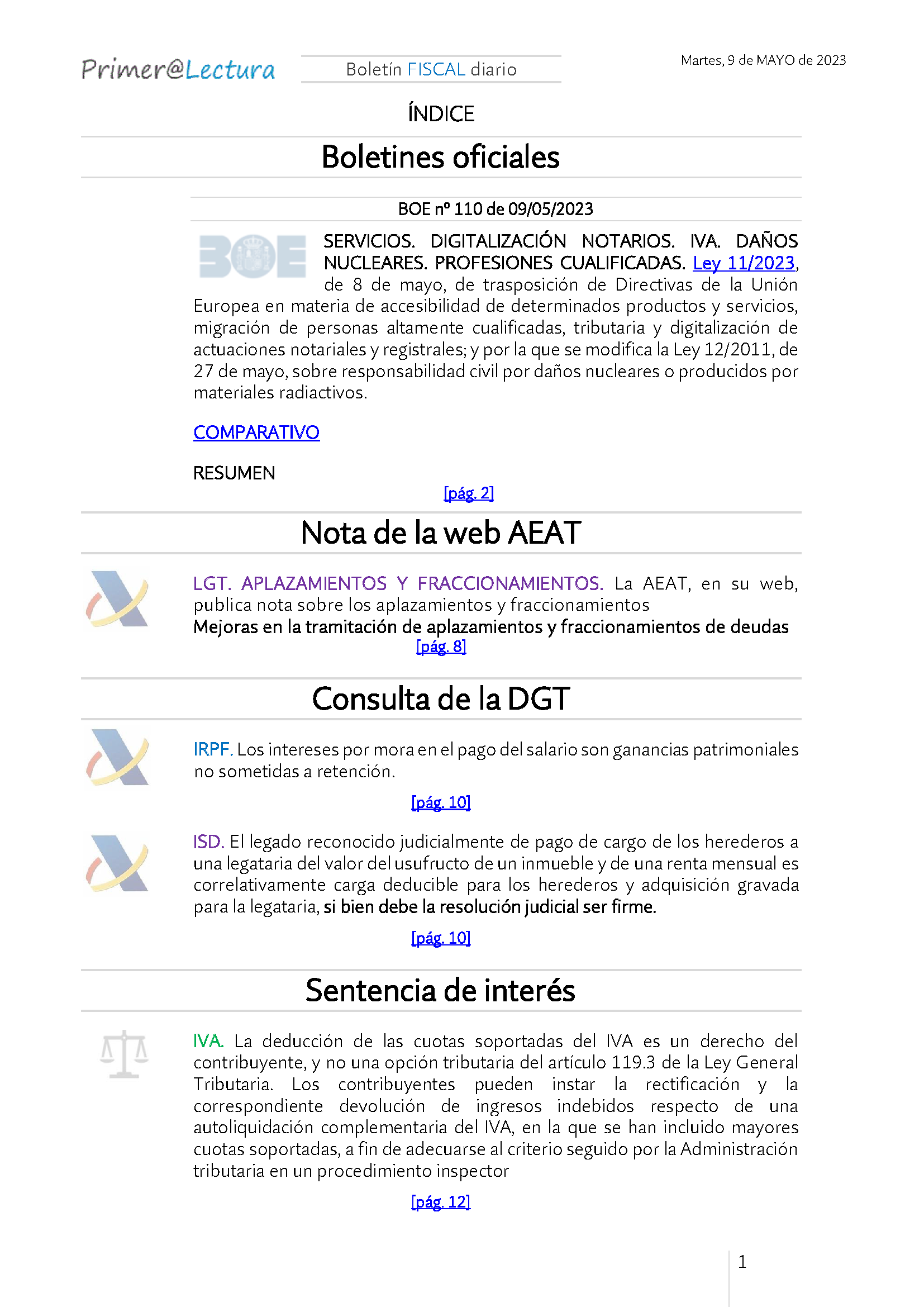 Boletín fiscal 09 05 2023