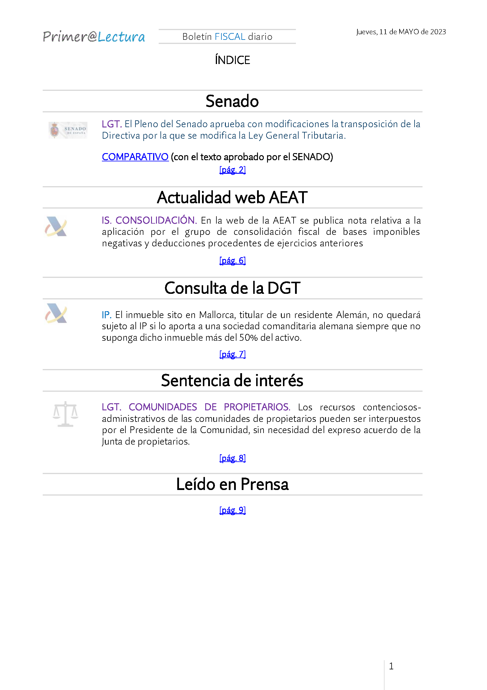 Boletín fiscal 11 05 2023