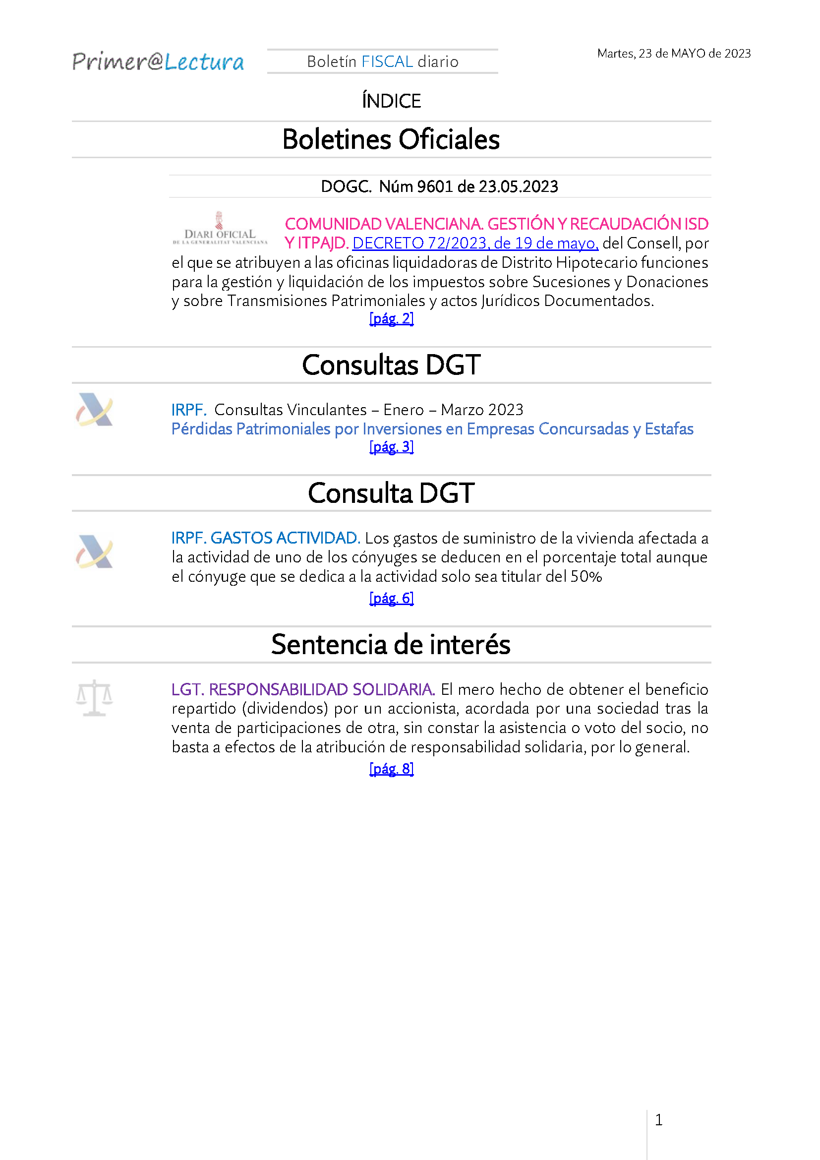 Boletín fiscal 23 05 2023