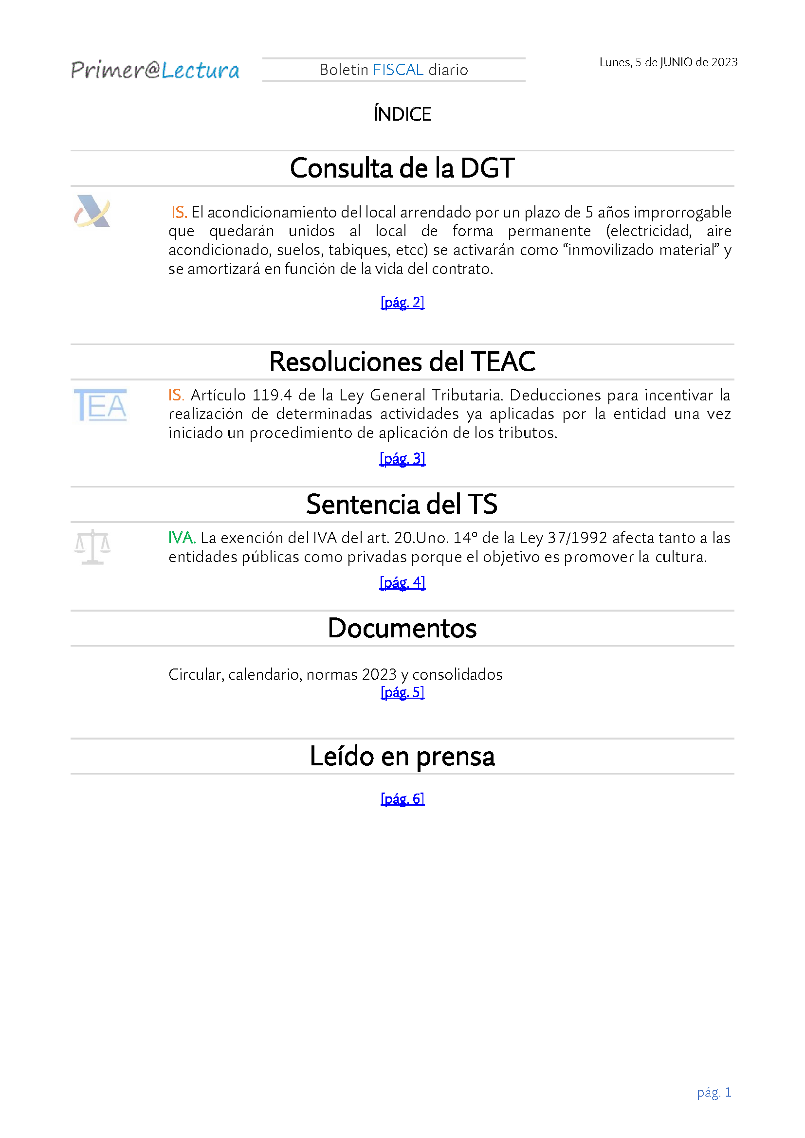Boletín fiscal 05 06 2023