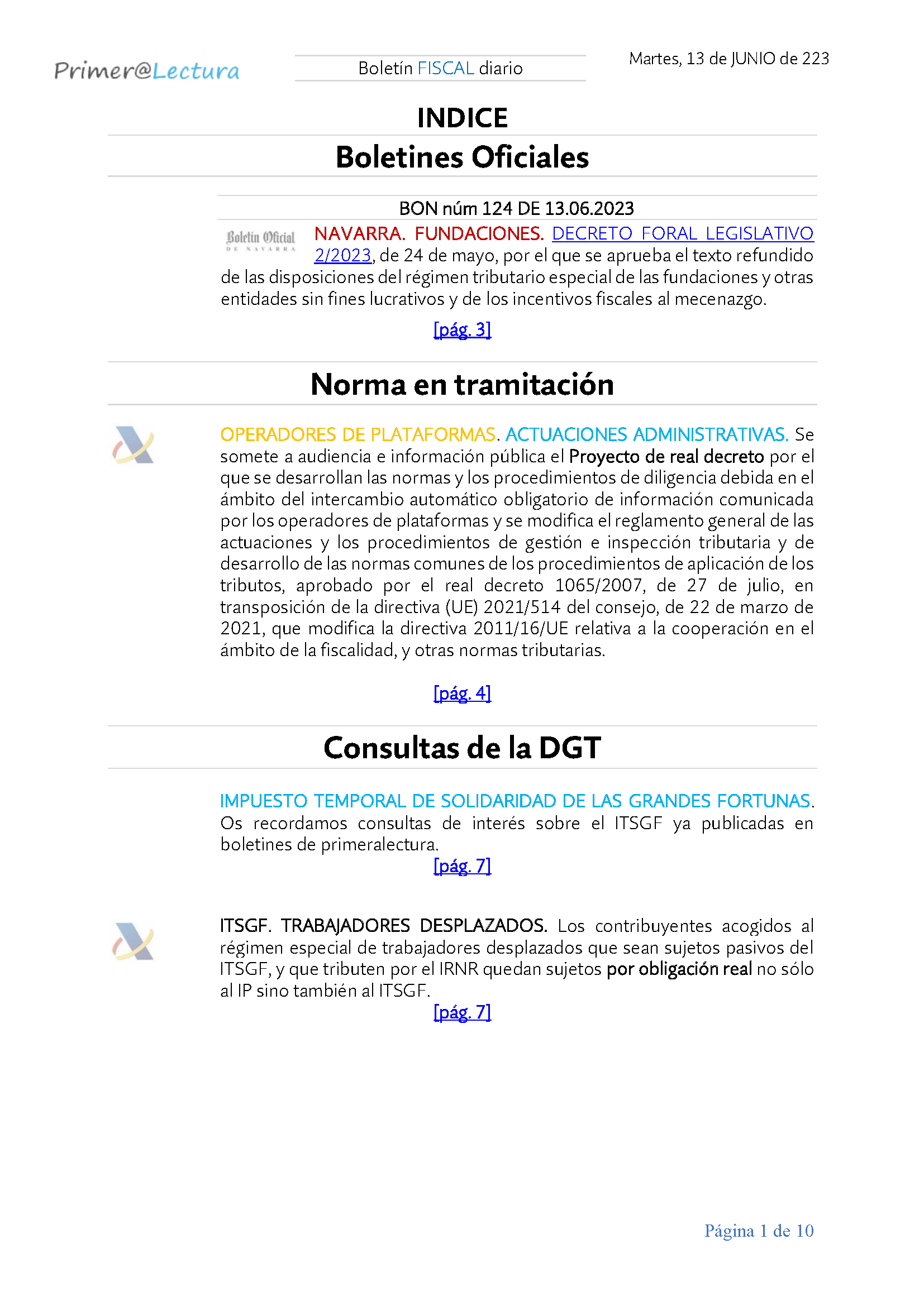 Boletín fiscal 13 06 2023