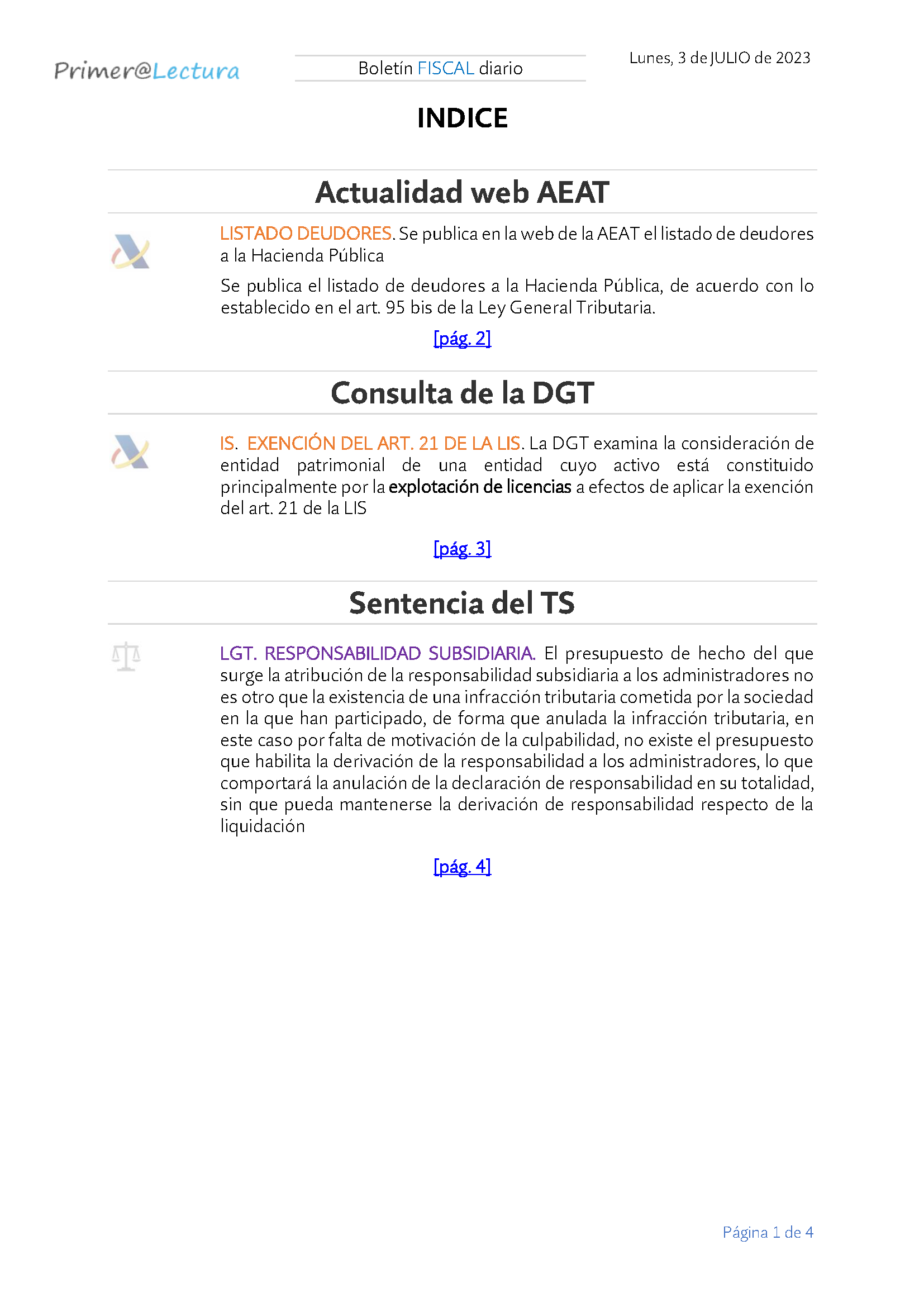 Boletín fiscal 03 07 2023