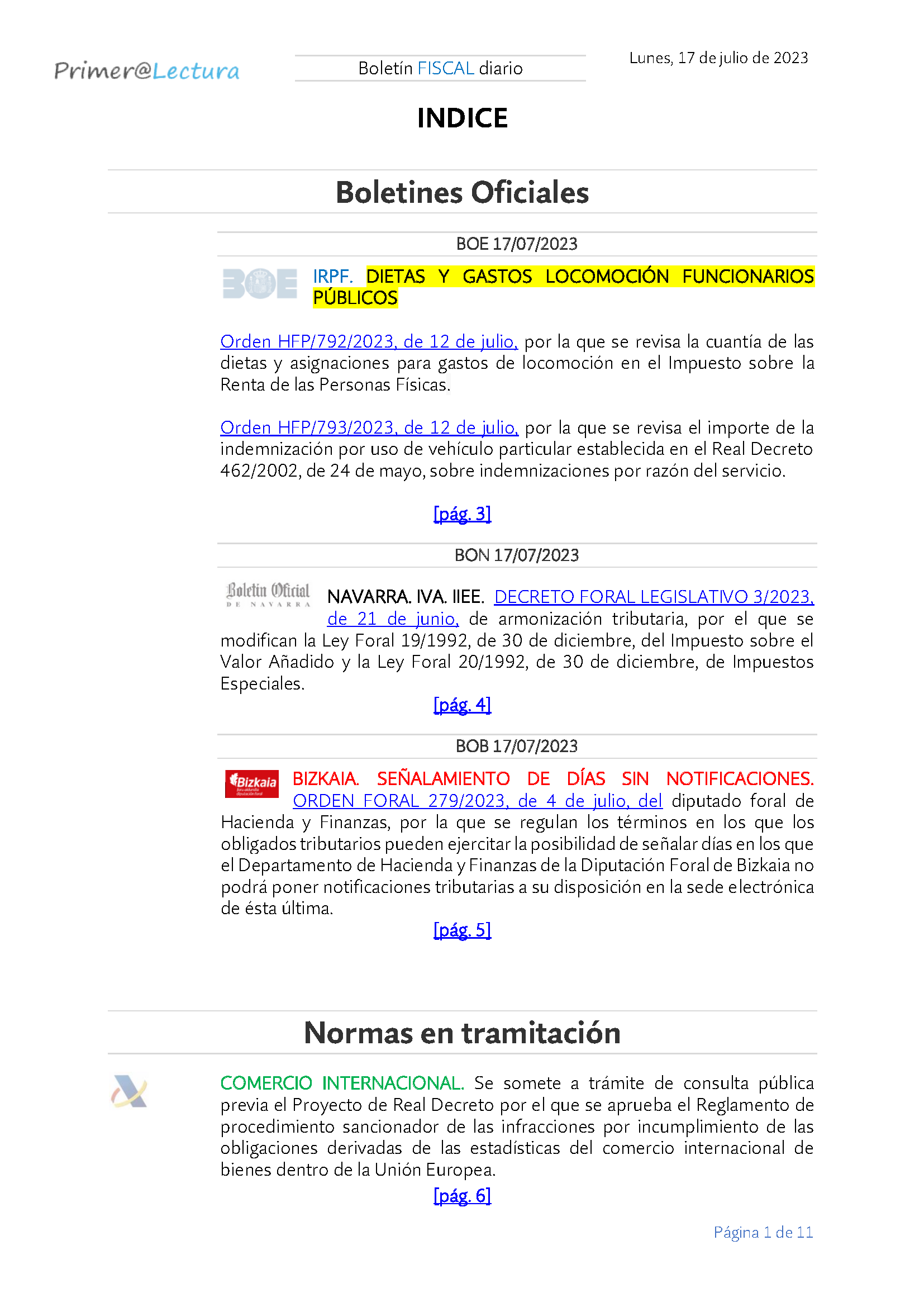 Boletín fiscal 17 07 2023
