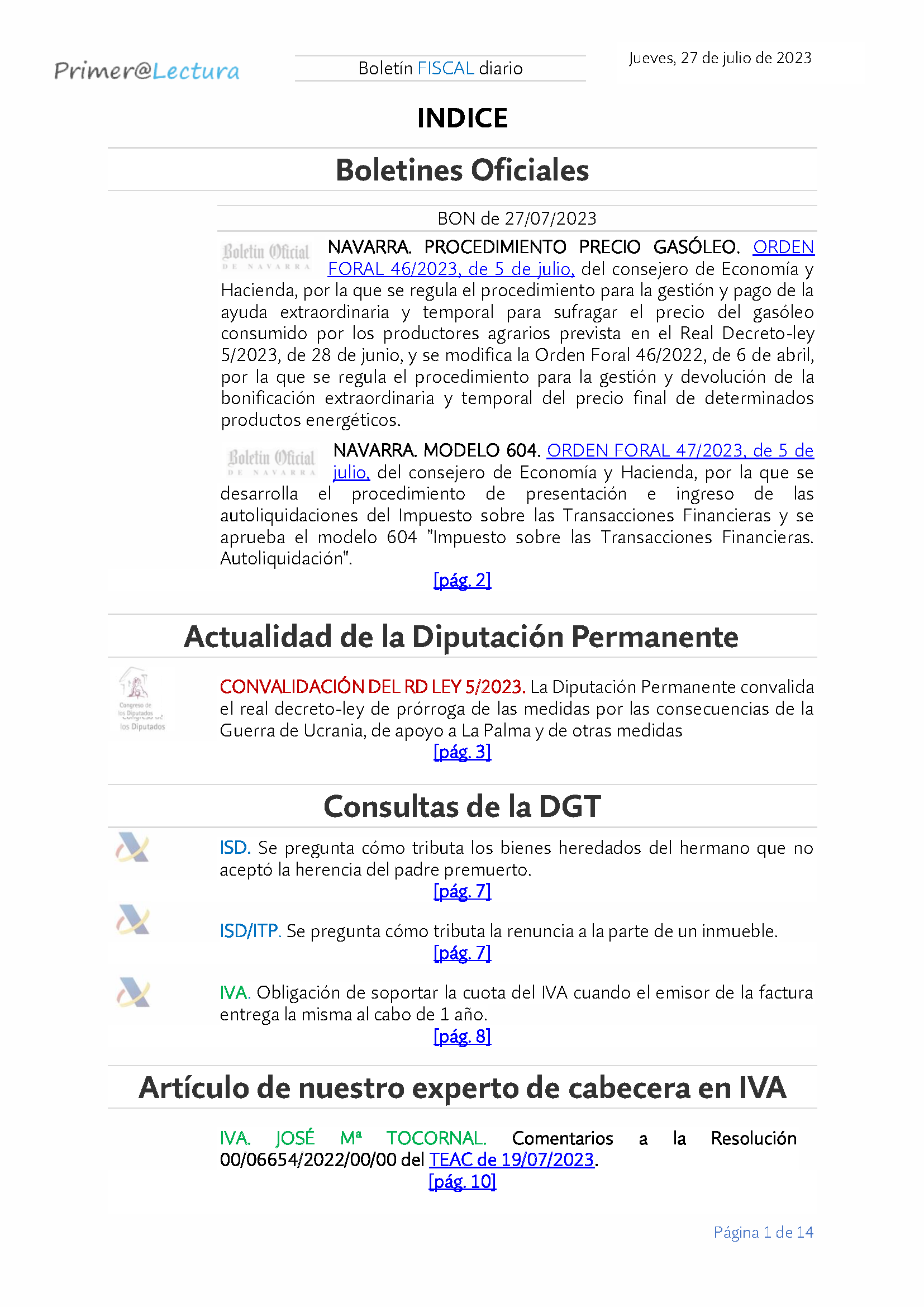 Boletín fiscal 27 07 2023