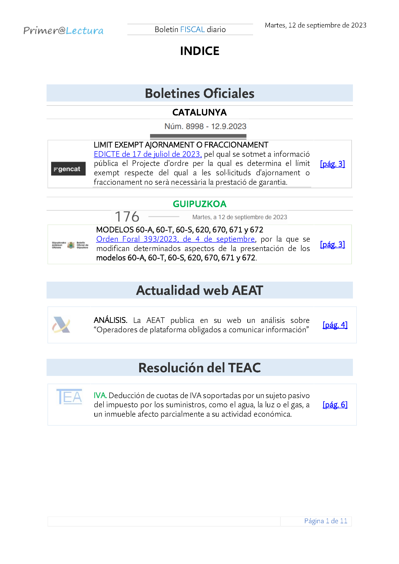 Boletín fiscal 12 09 2023