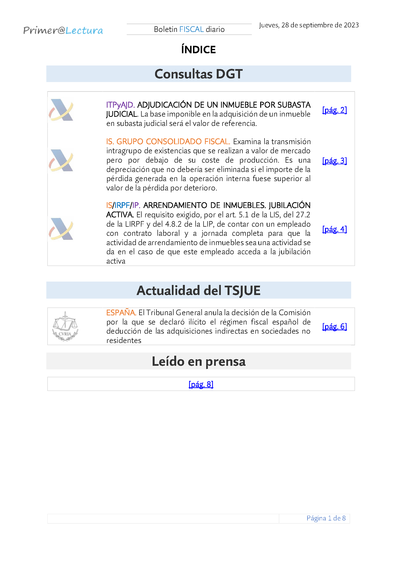 Boletín fiscal 28 09 2023