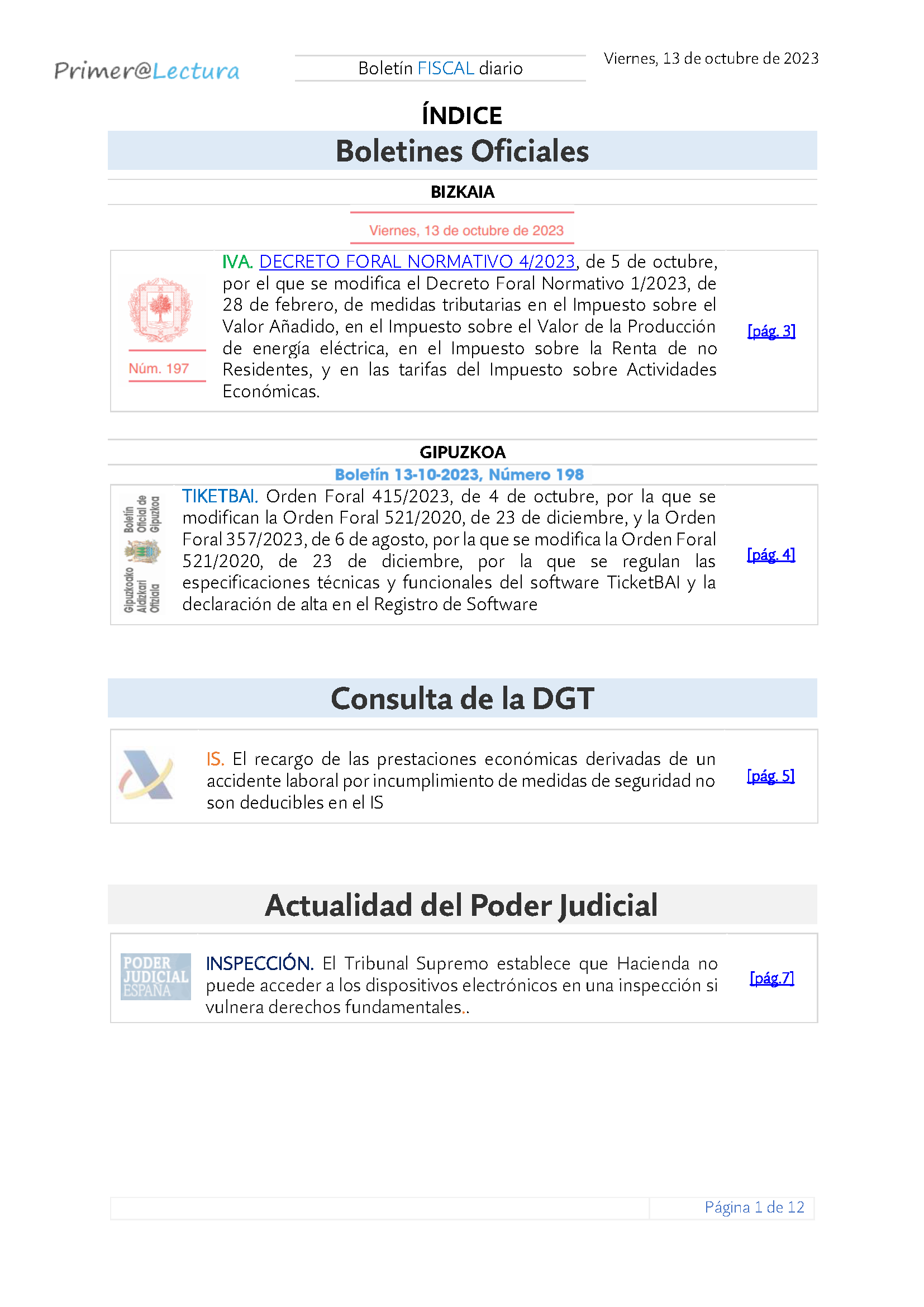 Boletín fiscal 13 10 2023