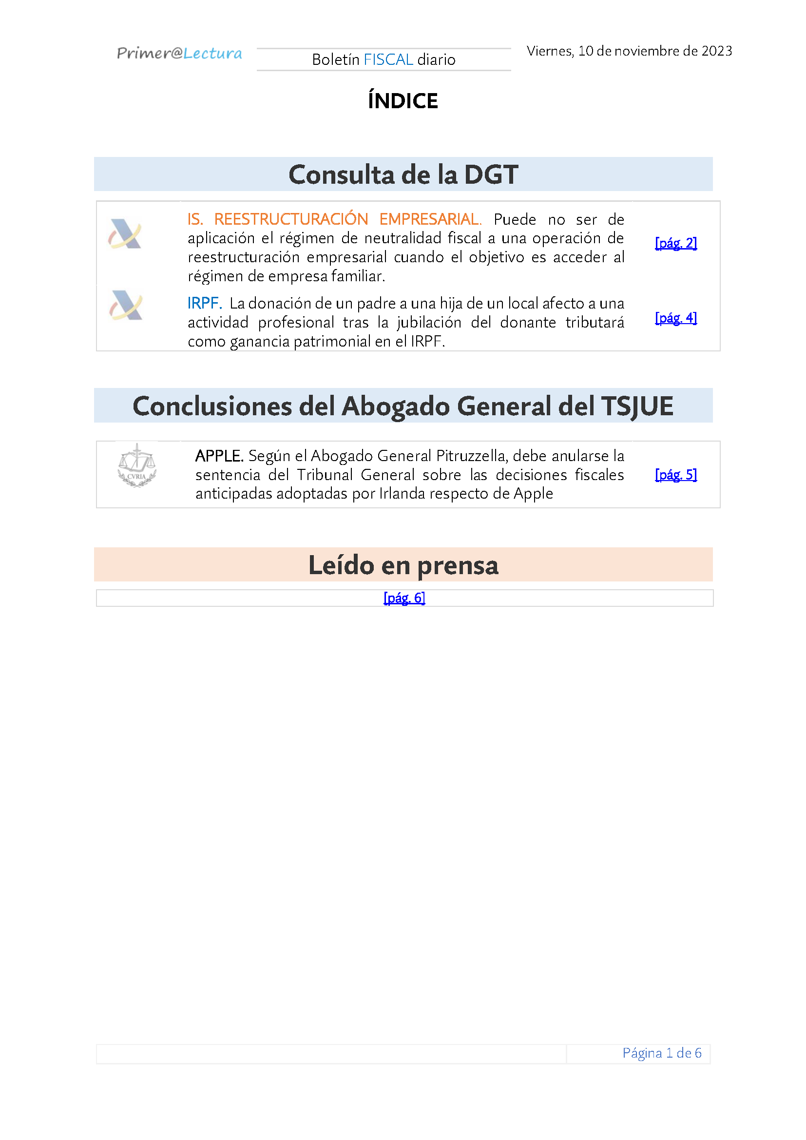 Boletín fiscal 10 11 2023