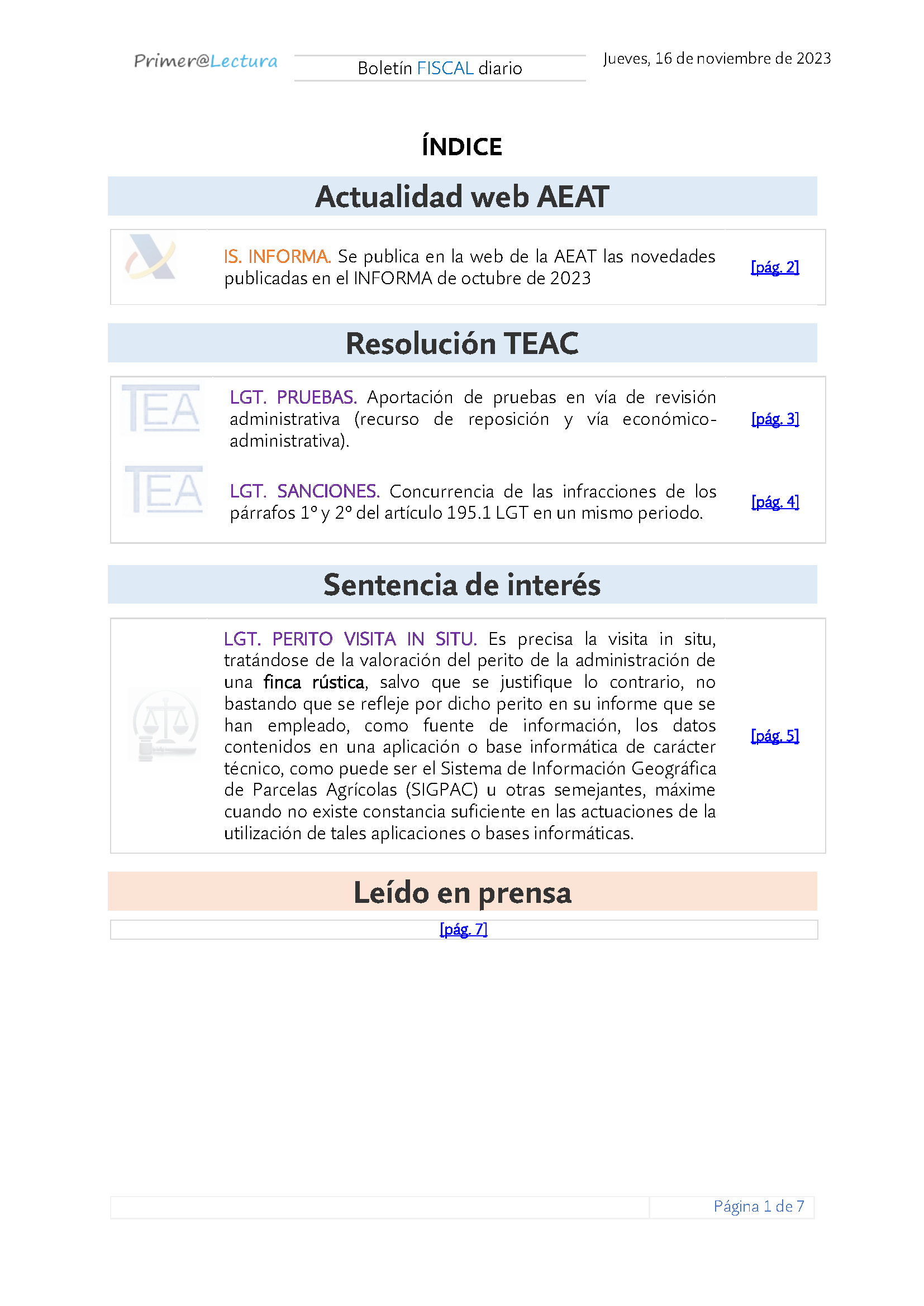Boletín fiscal 16 11 2023