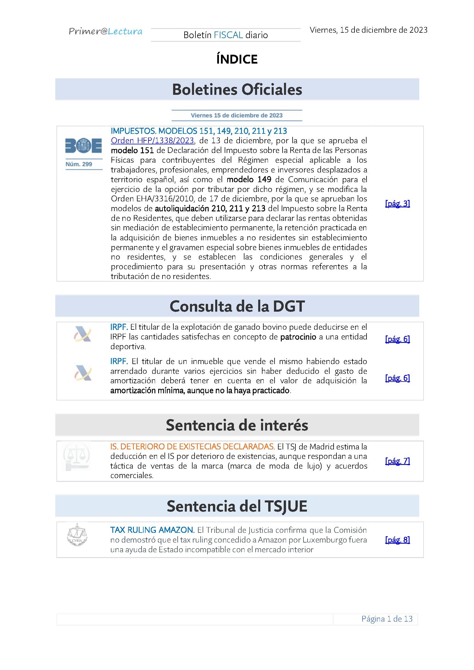 Boletín fiscal 15 12 2023