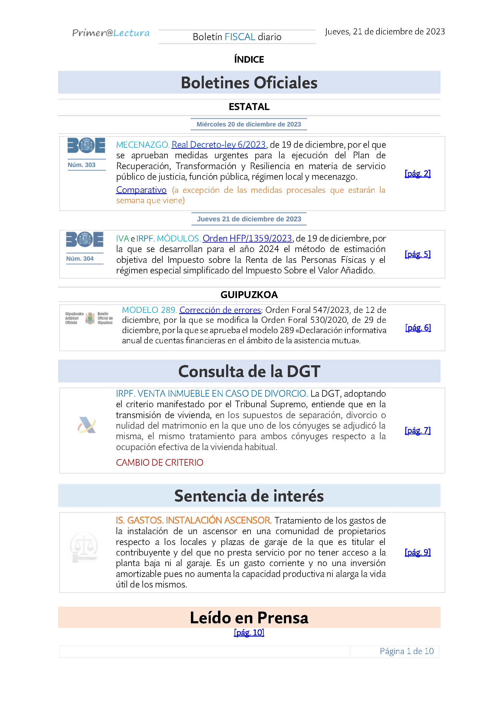 Boletín fiscal 21 12 2023