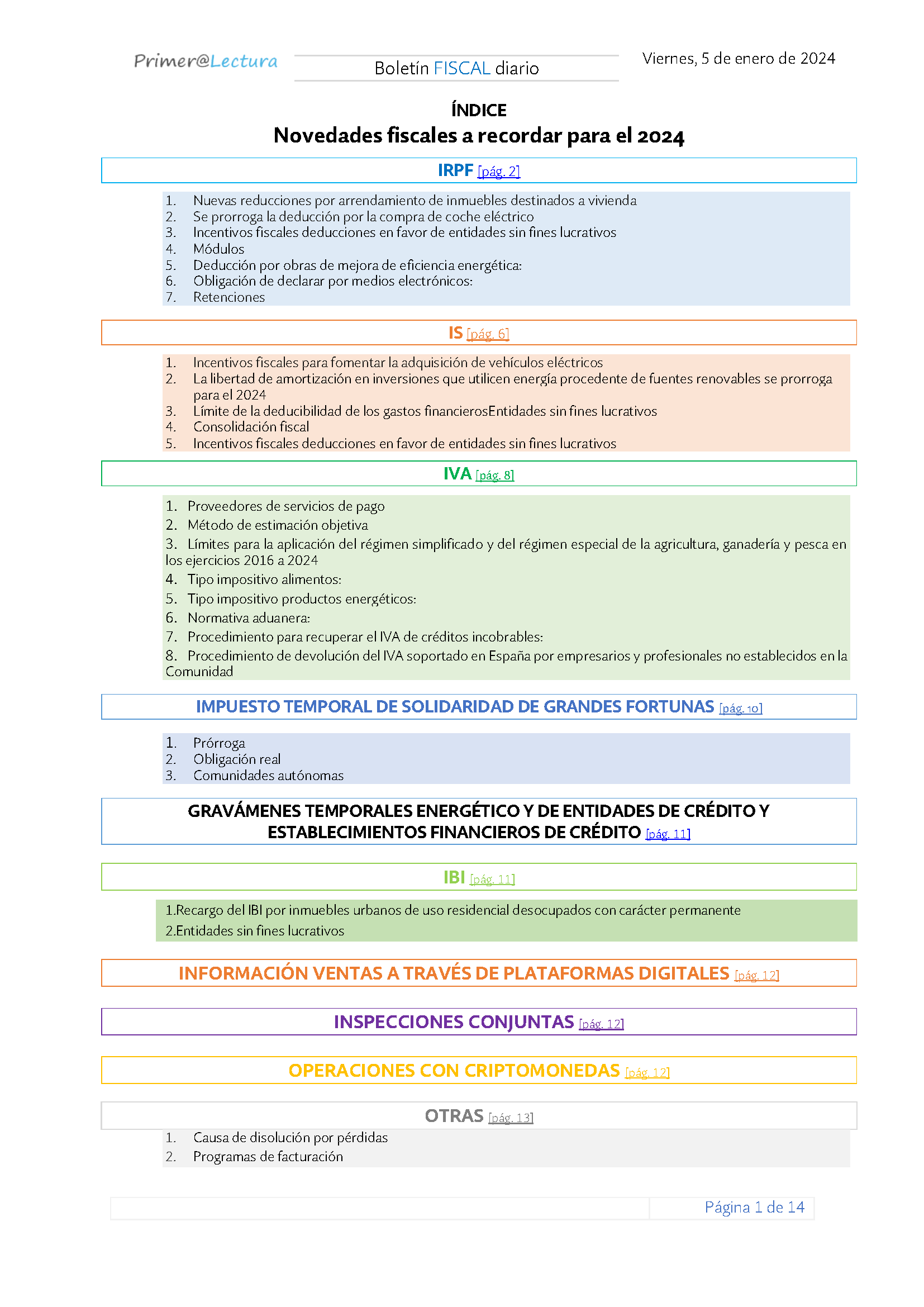 Boletín fiscal 05 01 2024