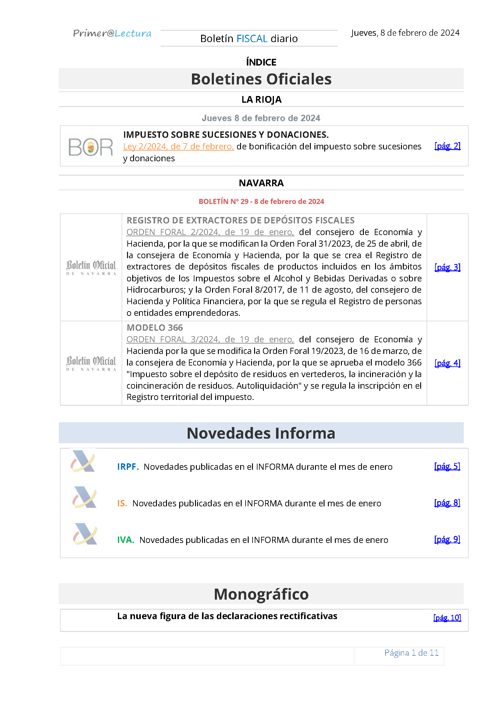 Boletín fiscal 08 02 2024