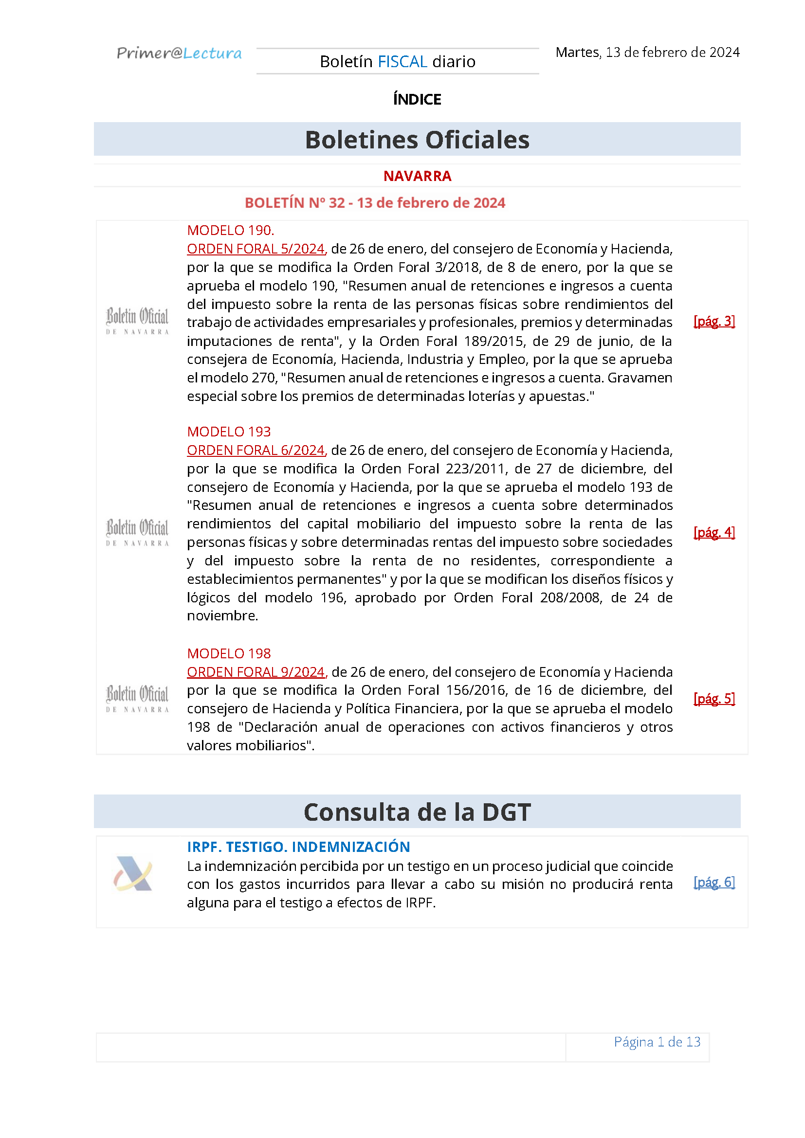 Boletín fiscal 13 02 2024