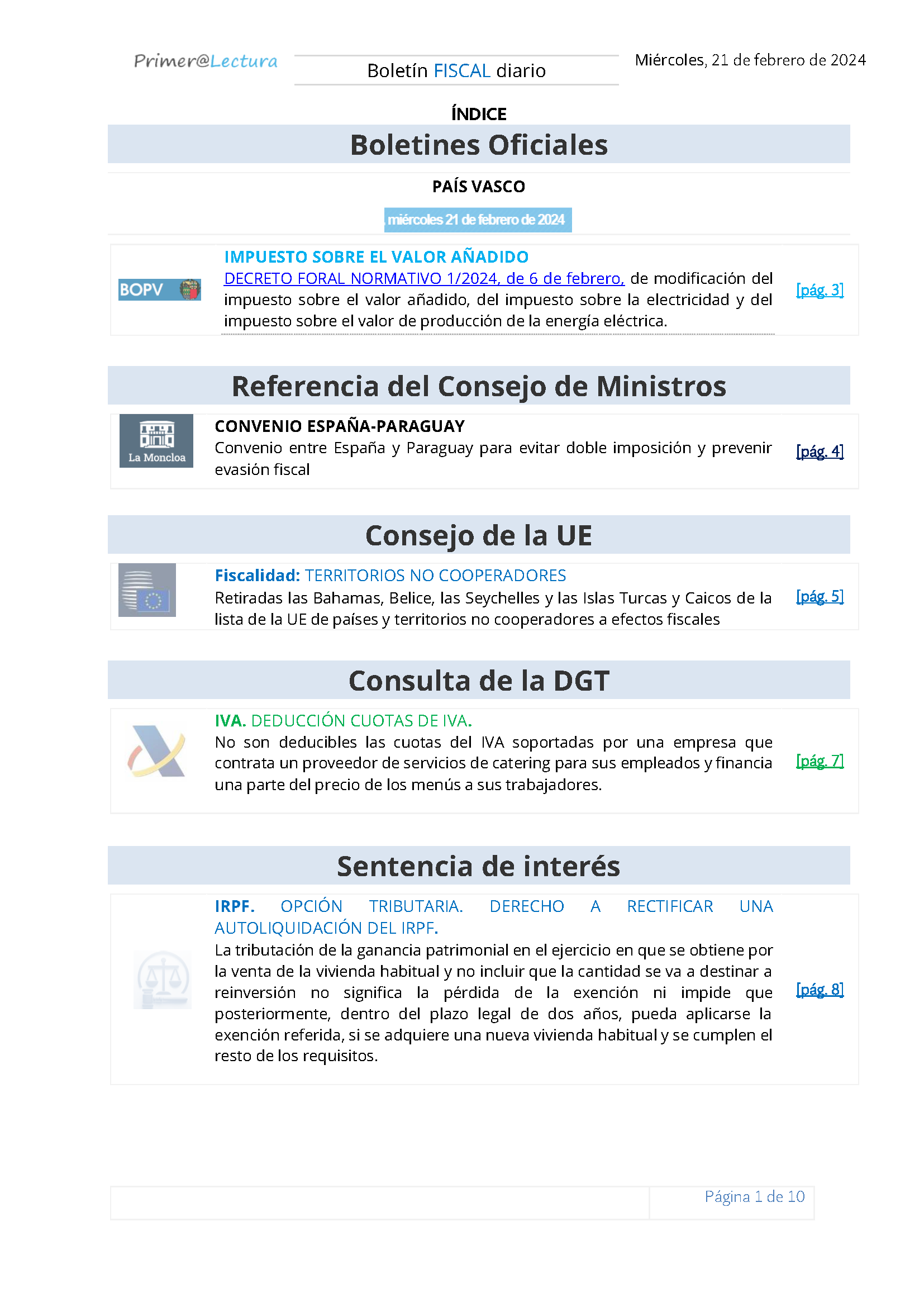 Boletín fiscal 21/02/2024