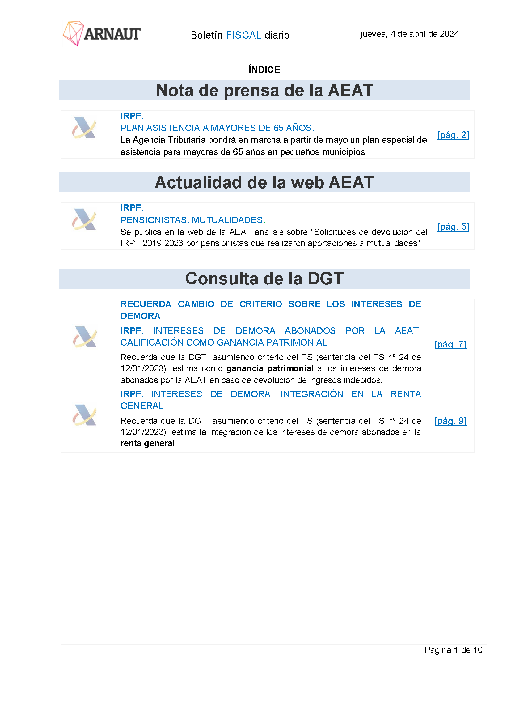 Boletín fiscal 04/04/2024