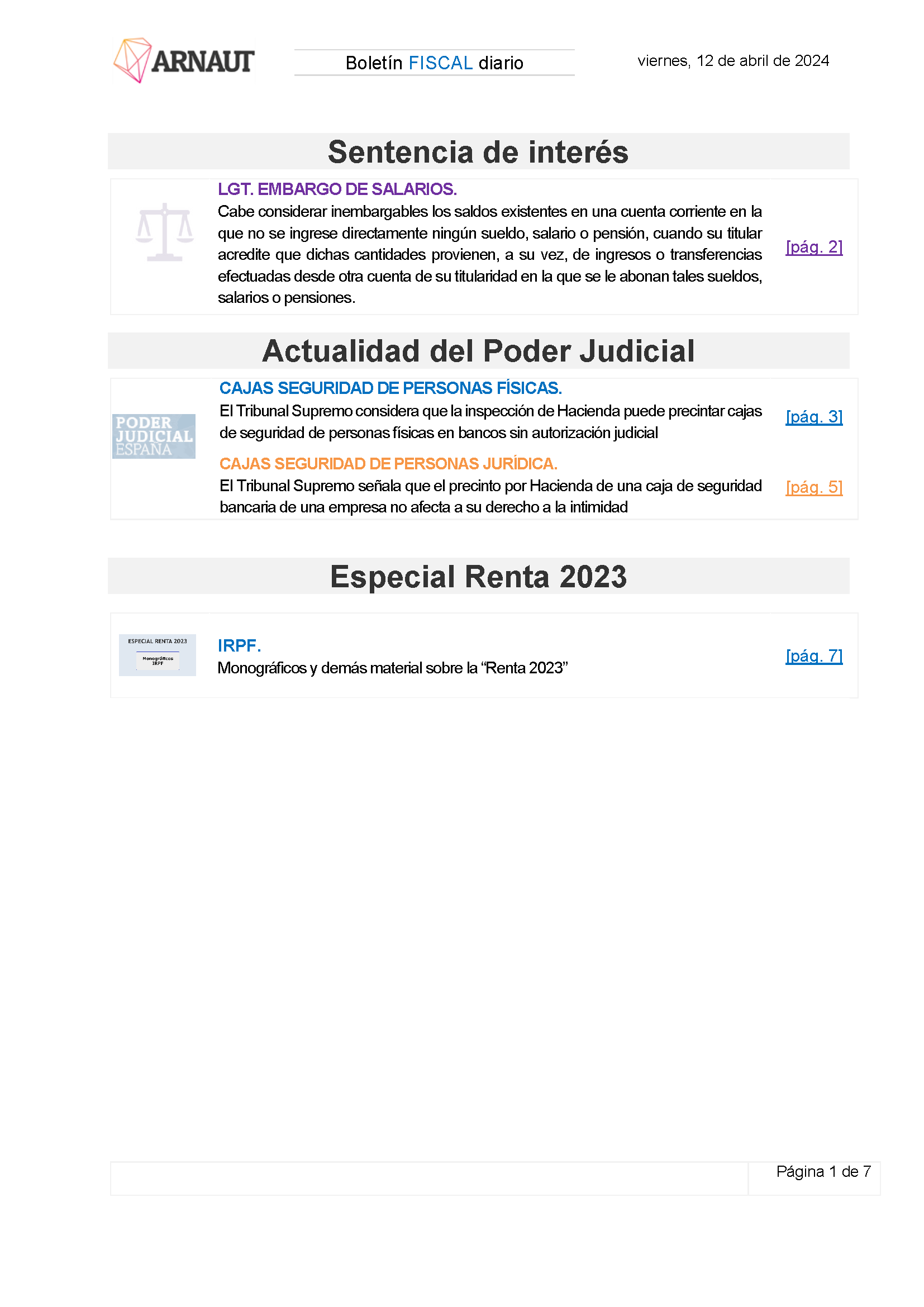 Boletín fiscal 12/04/2024