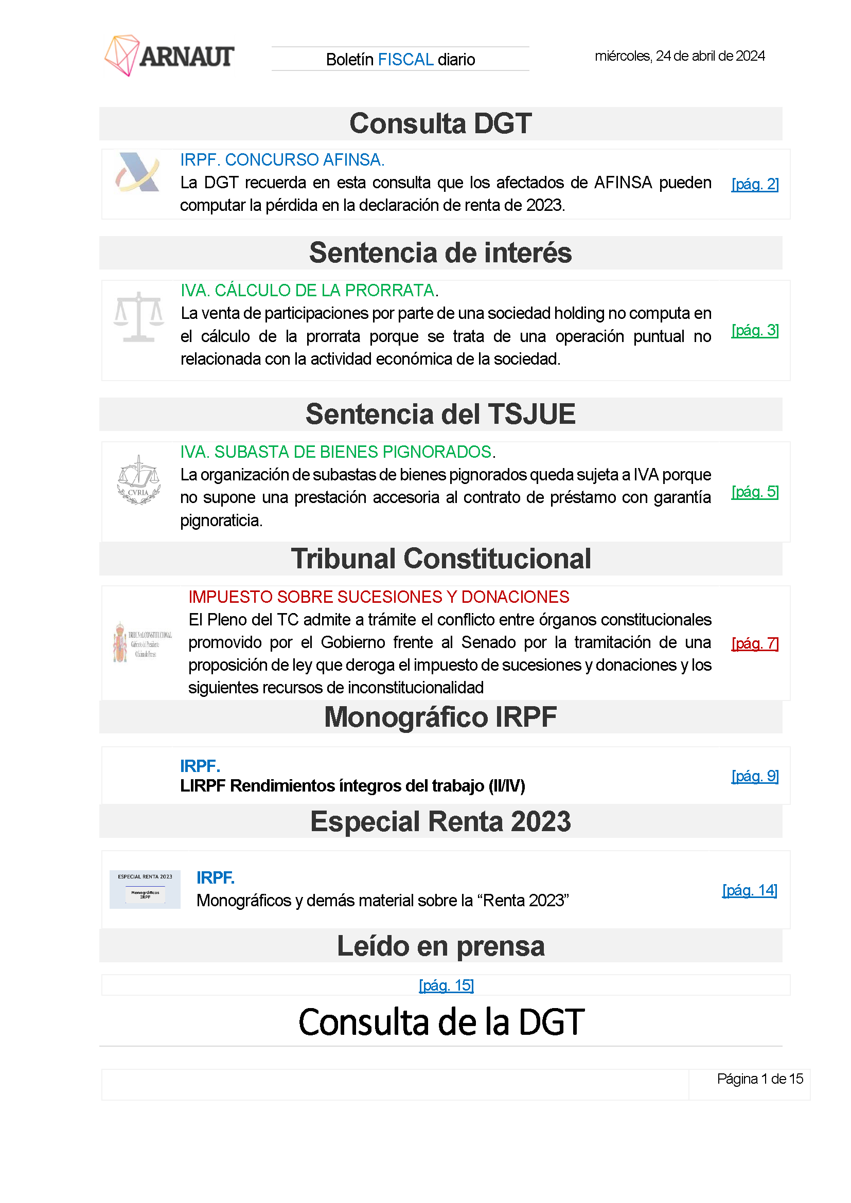 Boletín fiscal 24/04/2024
