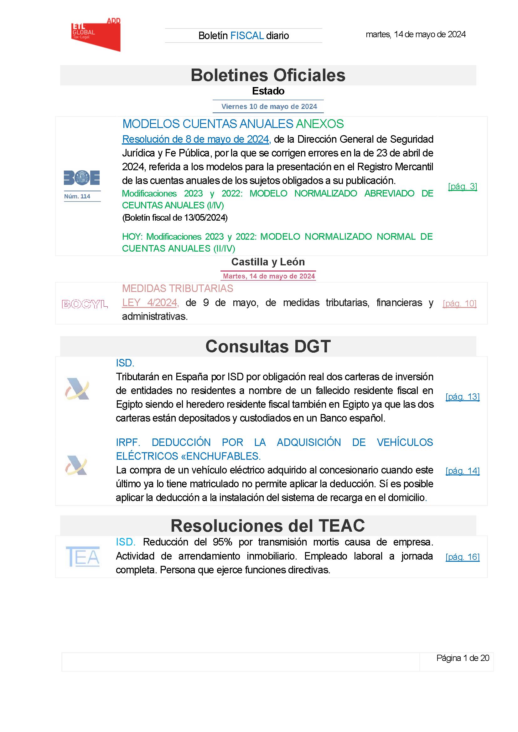 Boletín fiscal 01/05/2024