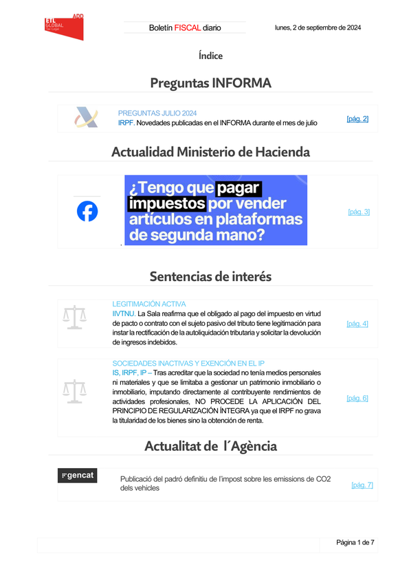 Boletín fiscal 02/09/2024