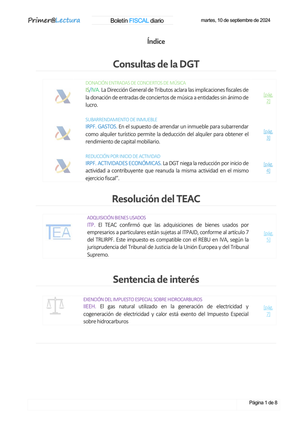 Boletín fiscal 10/09/2024