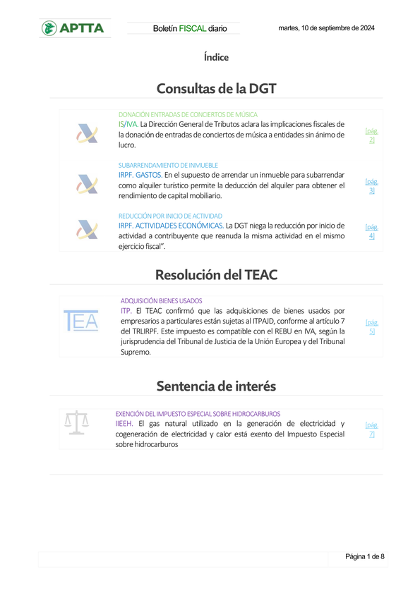 Boletín fiscal 10/09/2024