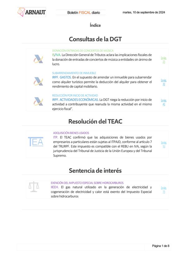 Boletín fiscal 10/09/2024