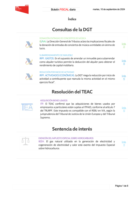 Boletín fiscal 10/09/2024