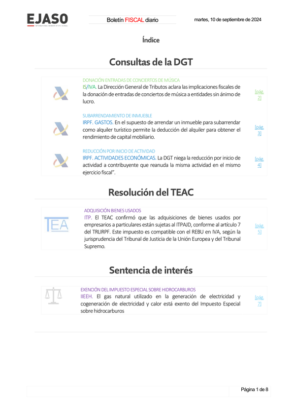 Boletín fiscal 10/09/2024