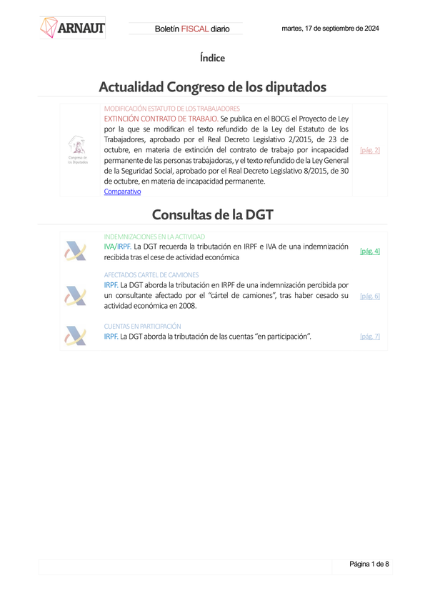 Boletín fiscal 17/09/2024